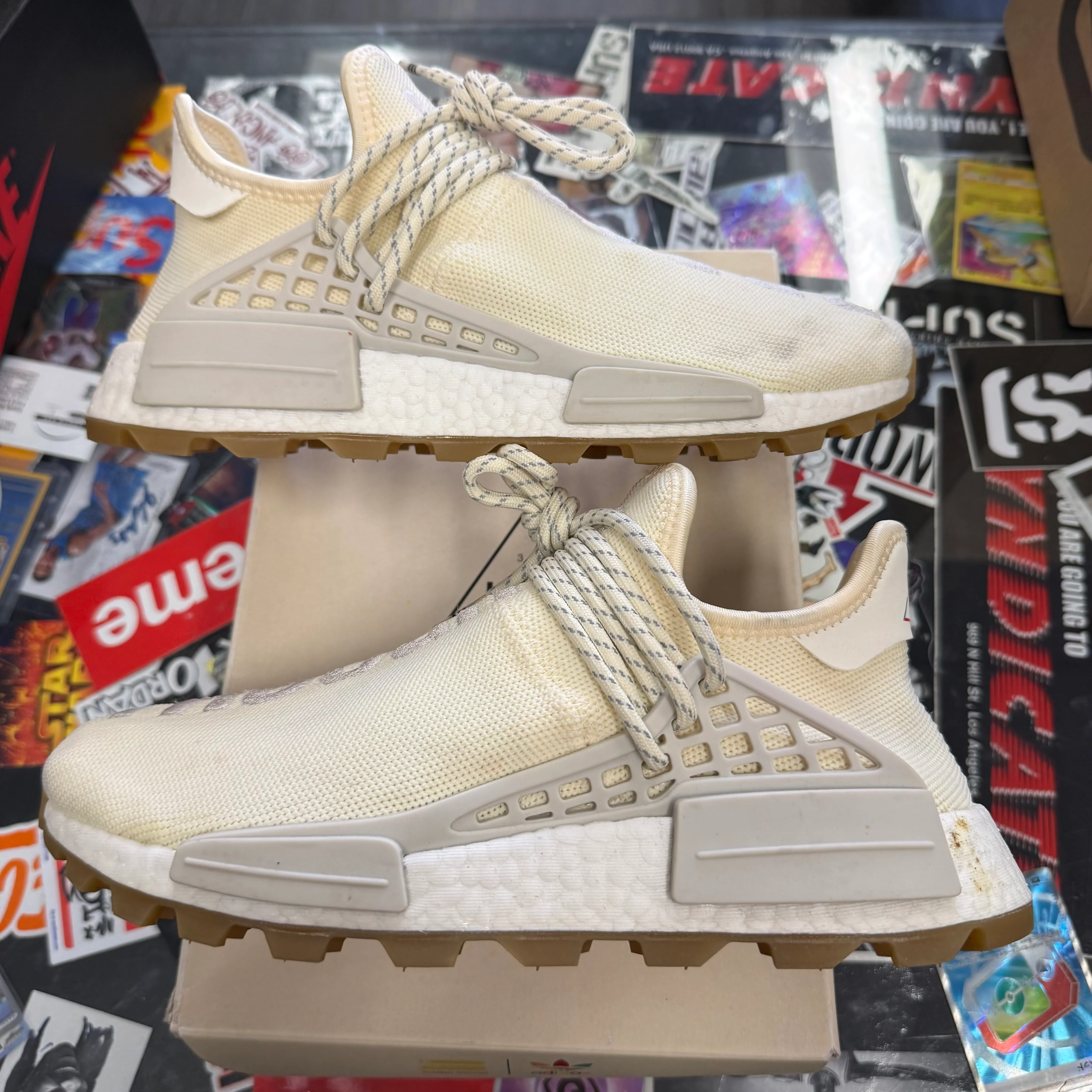 adidas NMD Hu Trail Pharrell Now Is Her Time Cream White - Image 4