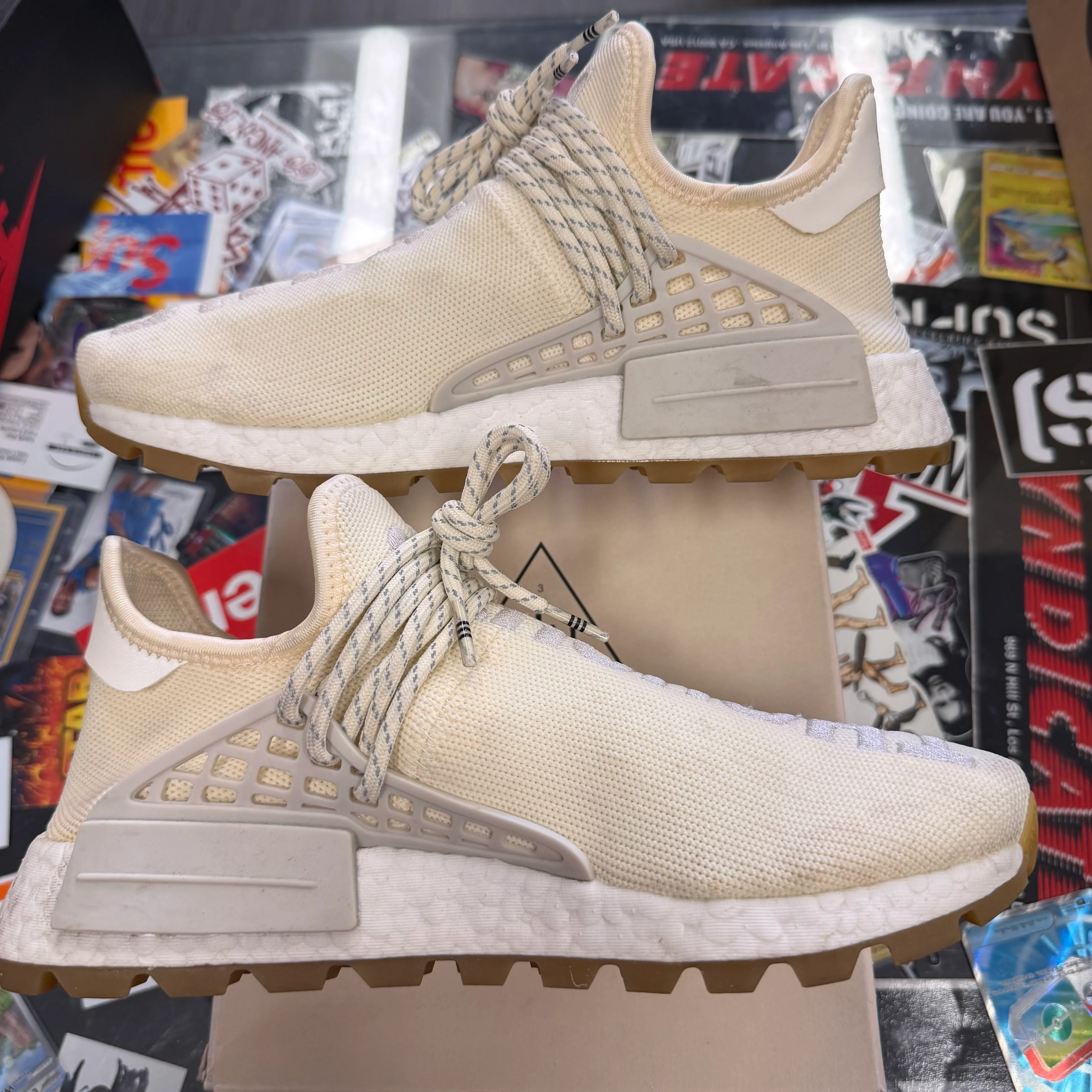 adidas NMD Hu Trail Pharrell Now Is Her Time Cream White - Image 5