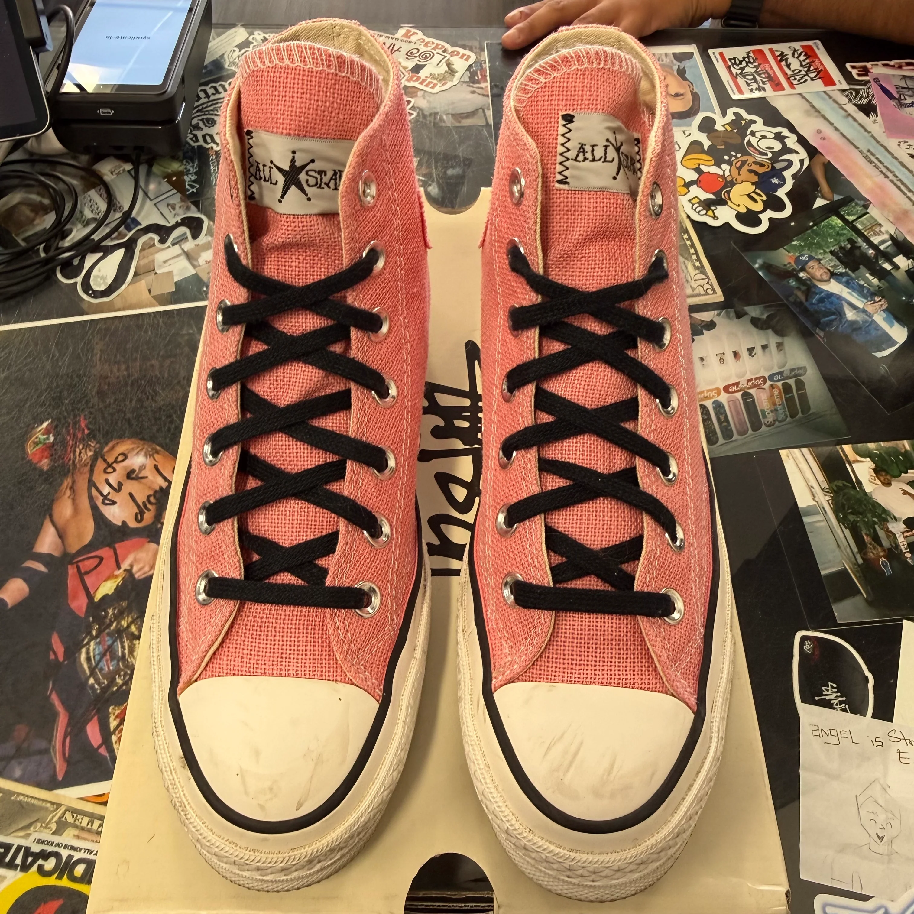 Converse Chuck Taylor All Star 70 Hi Stussy Surfman Pink - Image 2