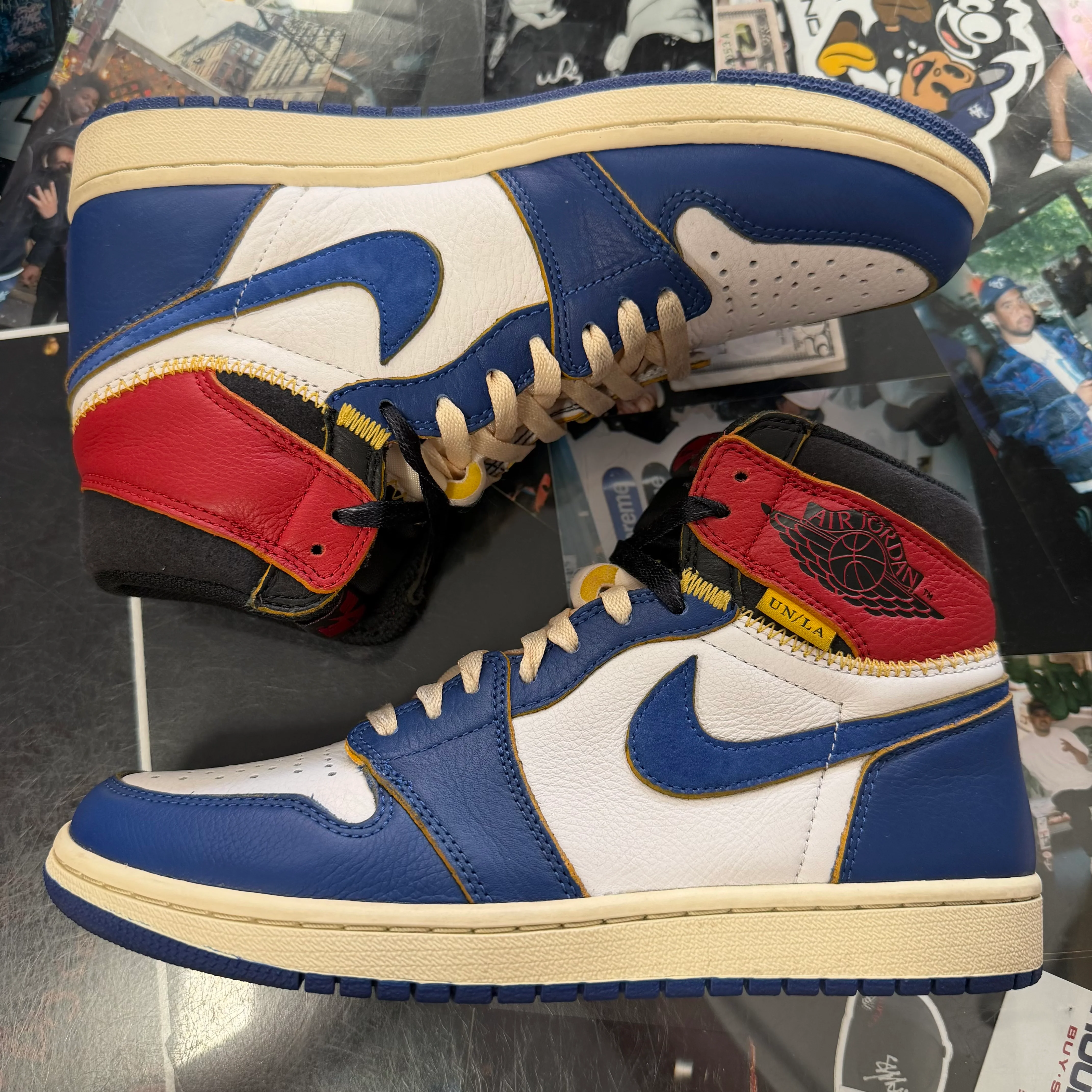 Jordan 1 Retro High Union Storm Blue U8.5 - Image 3