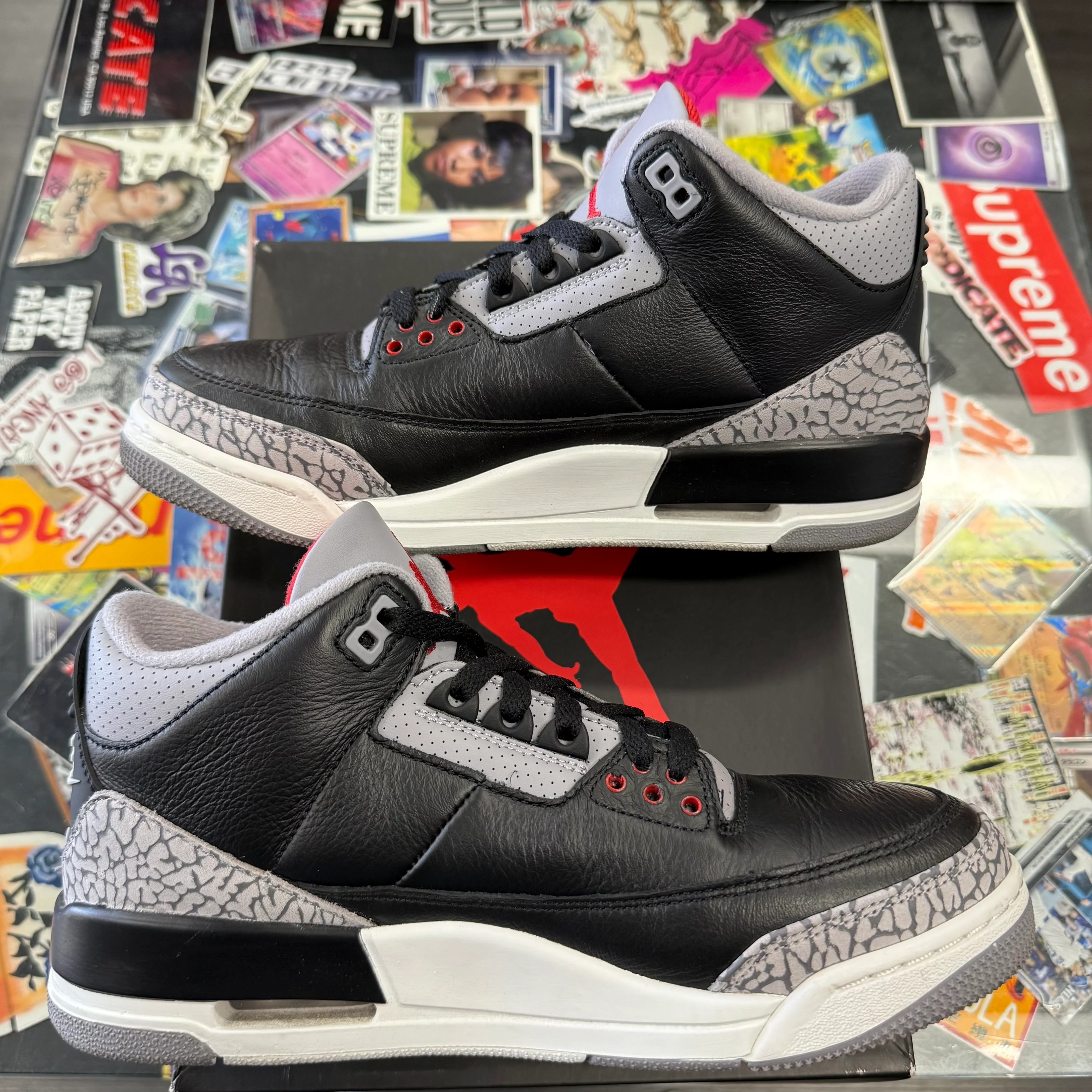 Jordan 3 Retro OG Black Cement (2024) U8.5 - Image 5