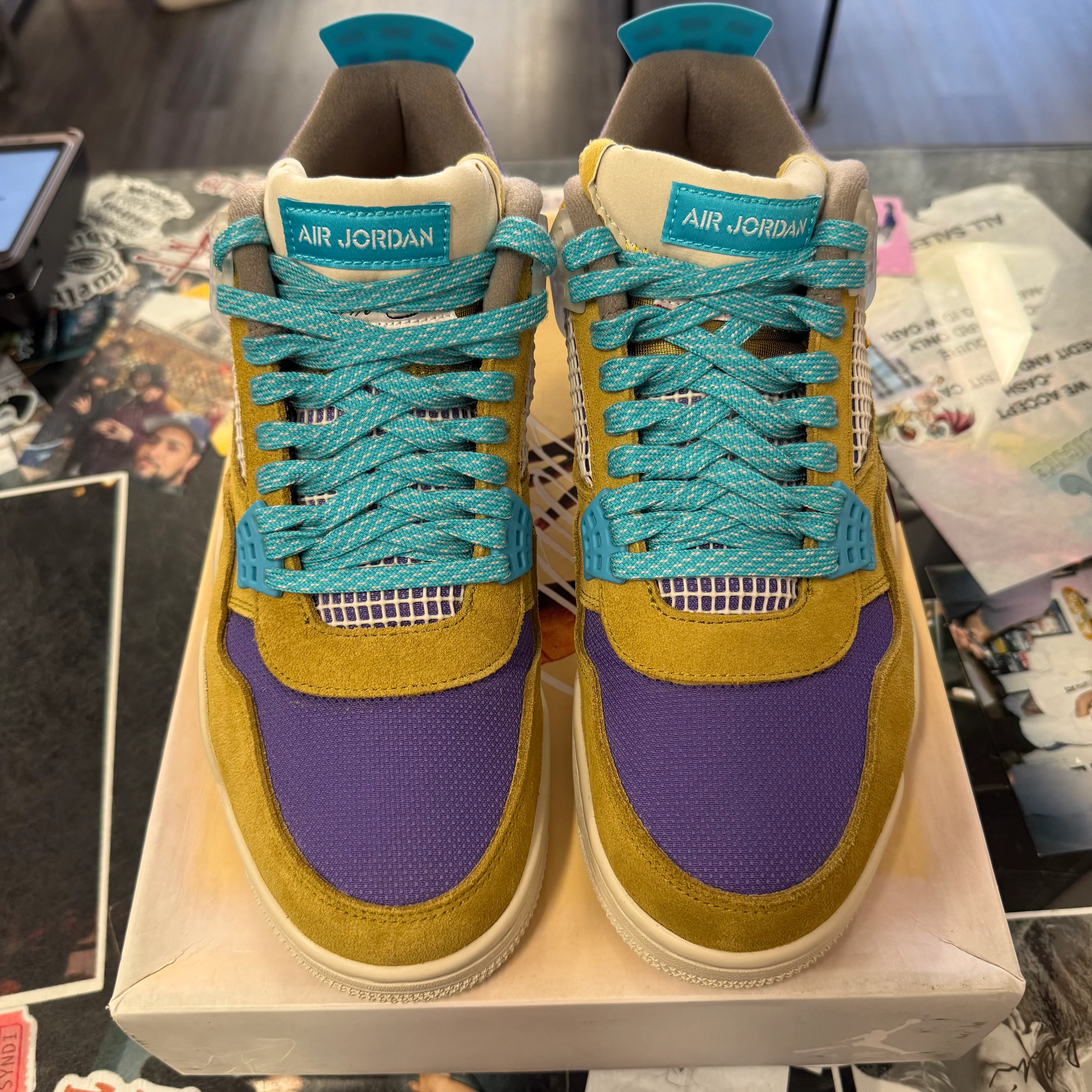 Jordan 4 Retro Union Desert Moss U11 - Image 2