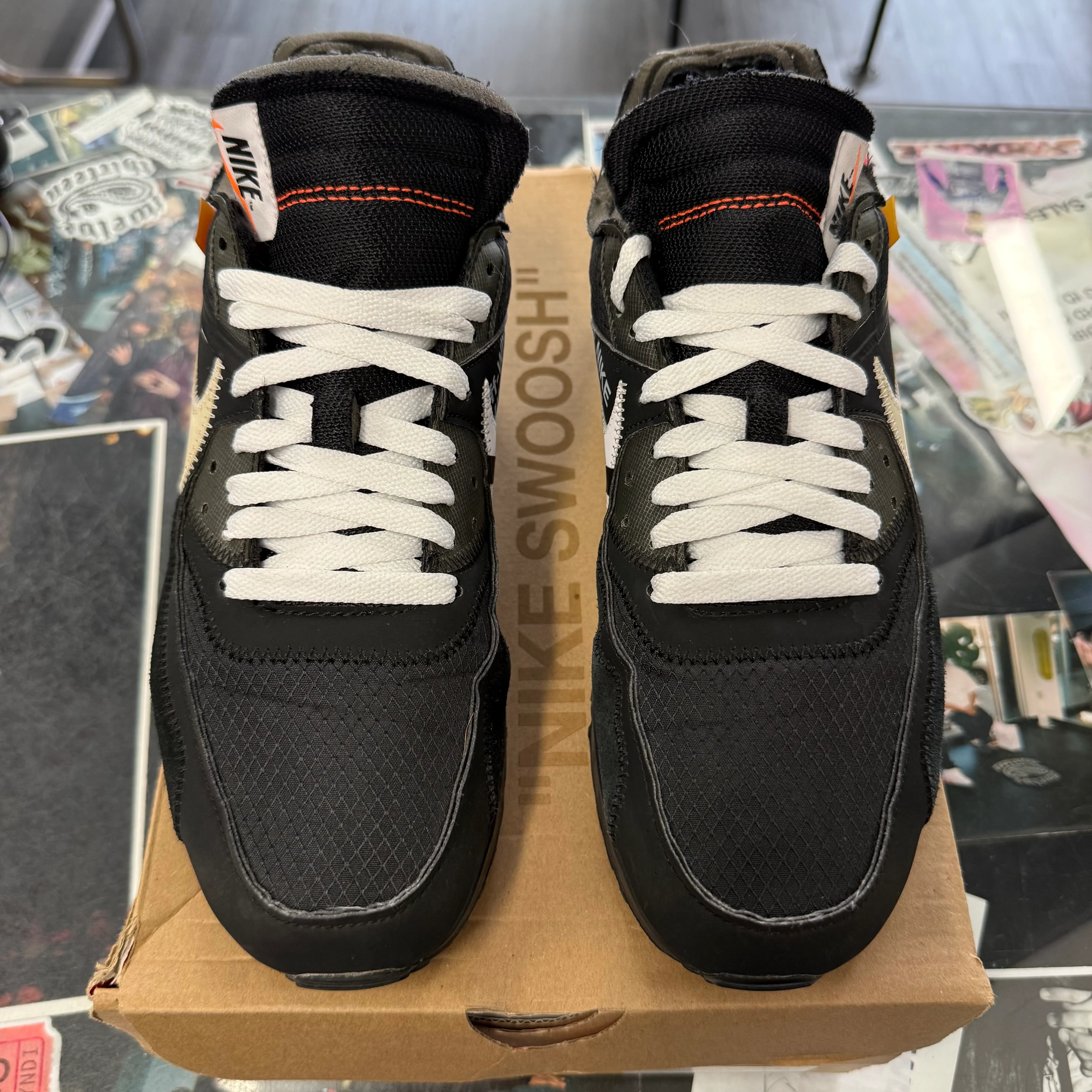 Nike Air Max 90 Off White Black U9 - Image 2