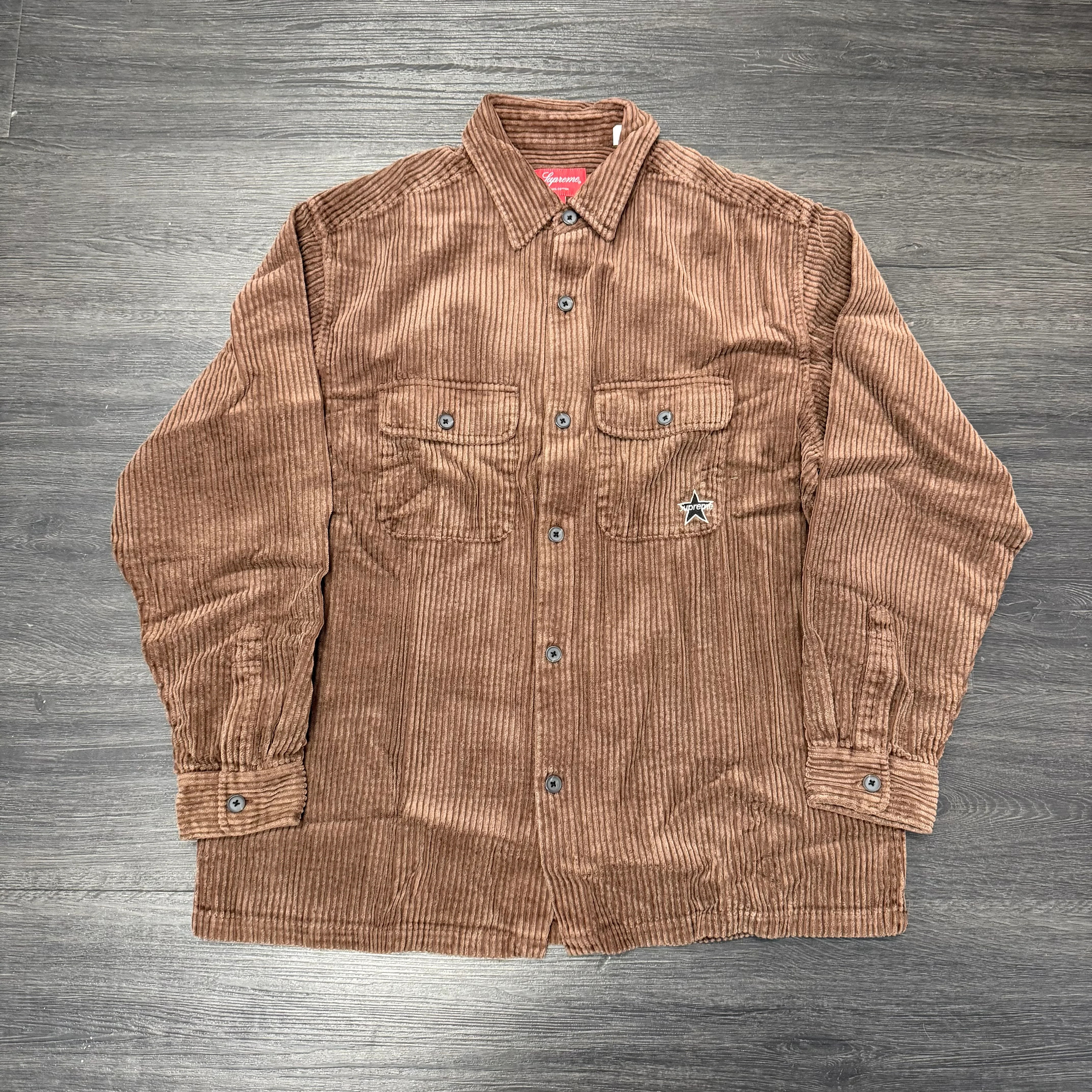 Supreme Corduroy Shirt Brown
