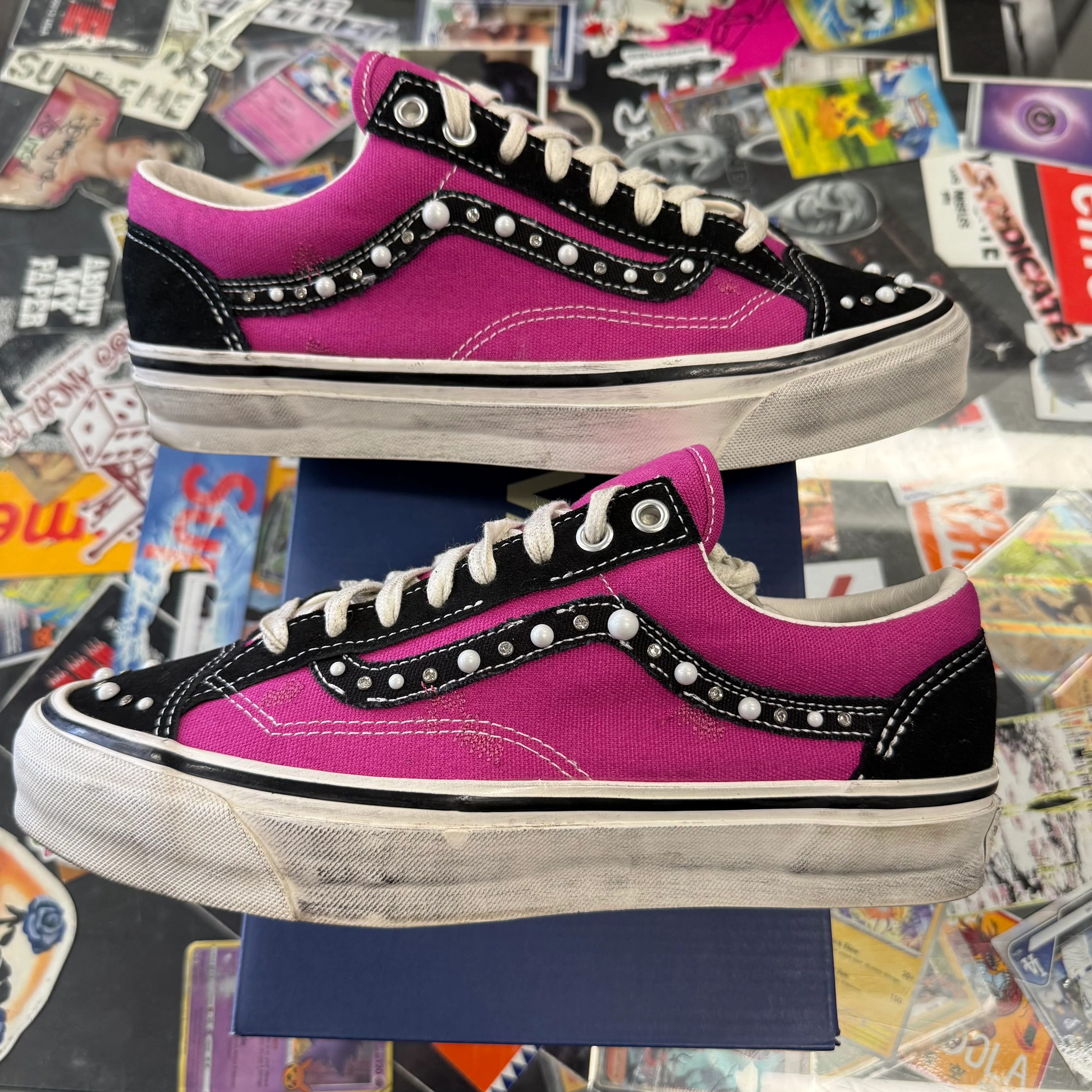 Vans OTW Old Skool 36 Pearlized Pack Fuschia Red U8.5 - Image 4