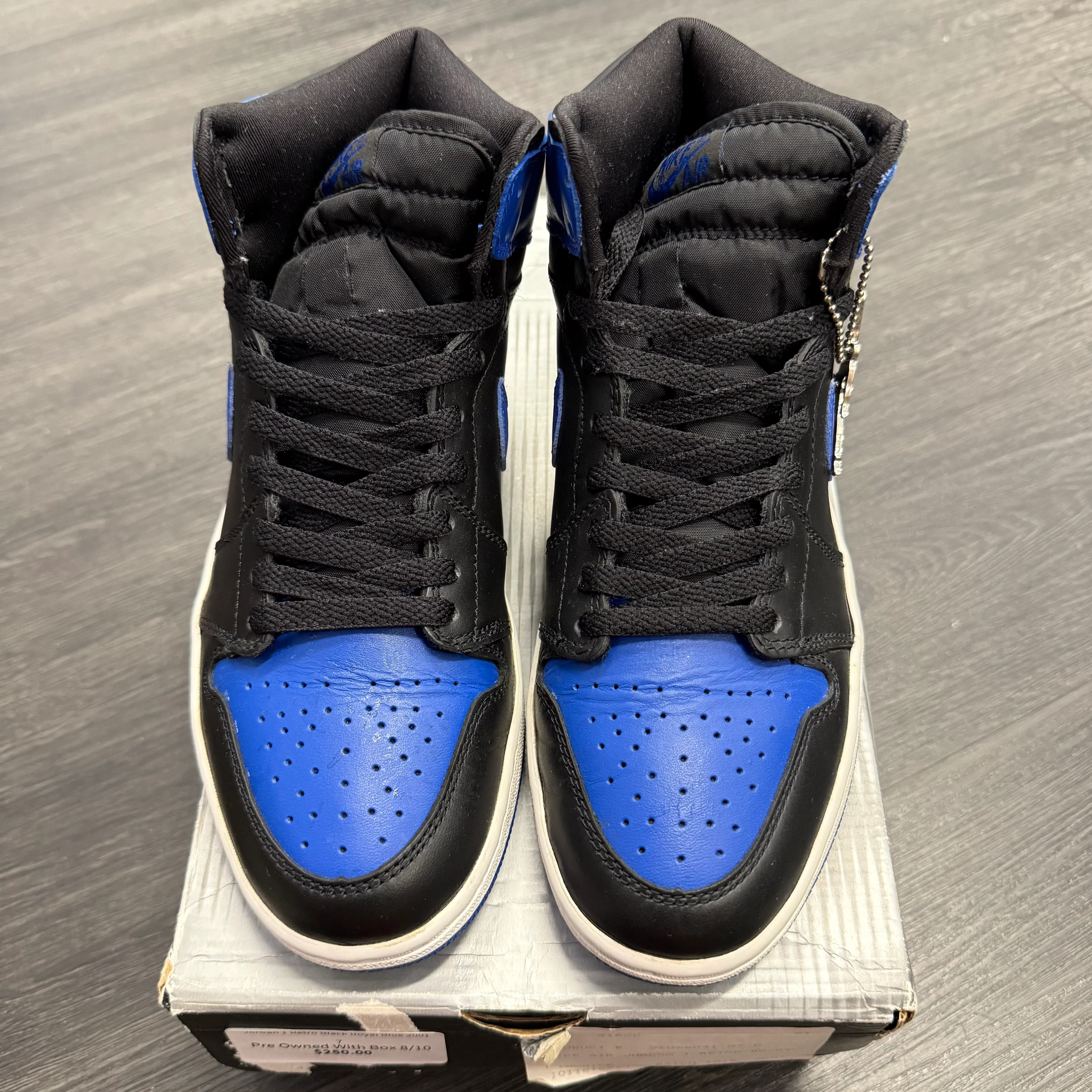 Jordan 1 Retro Black Royal Blue 2001 - Image 2