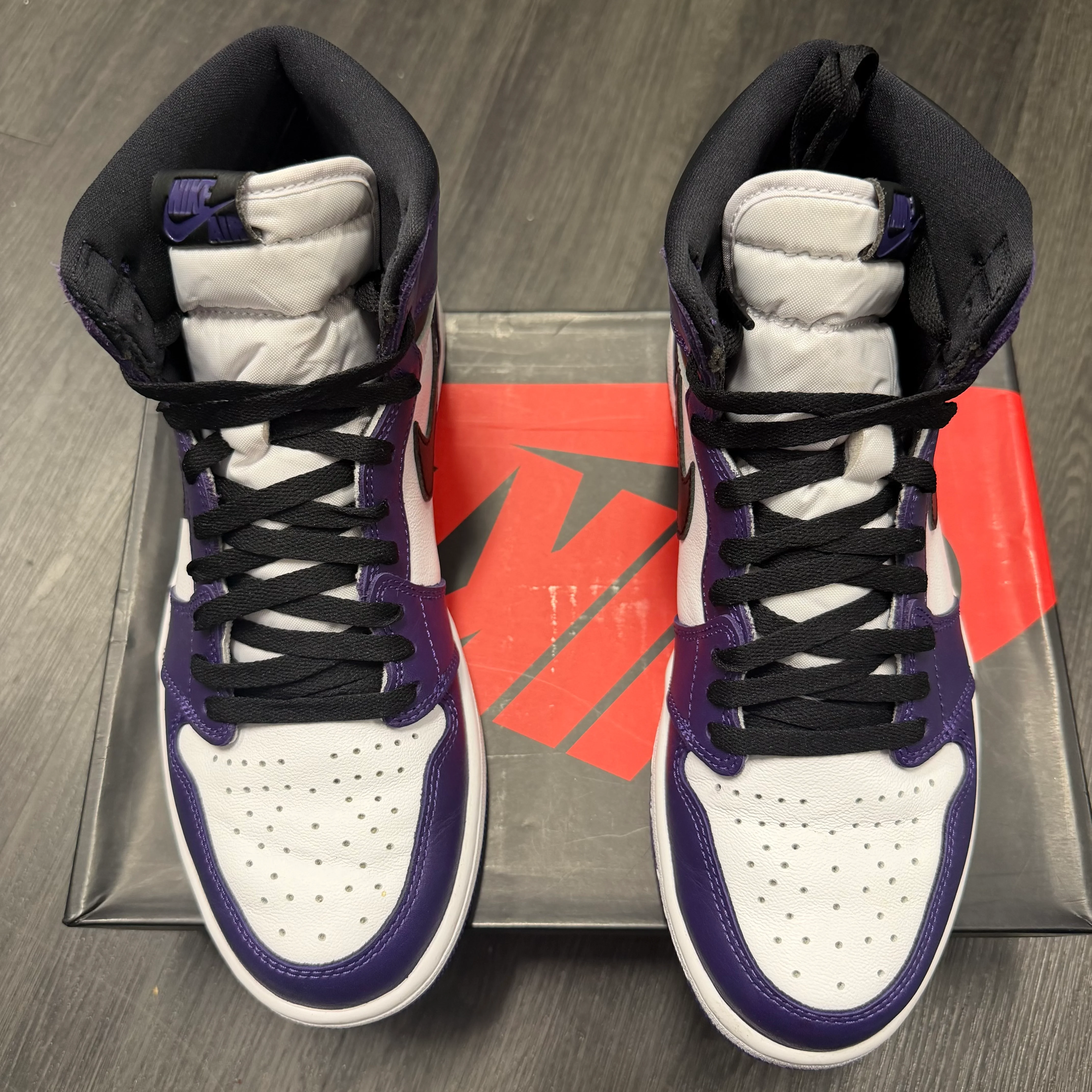 Jordan 1 Retro High Court Purple White U10 - Image 2