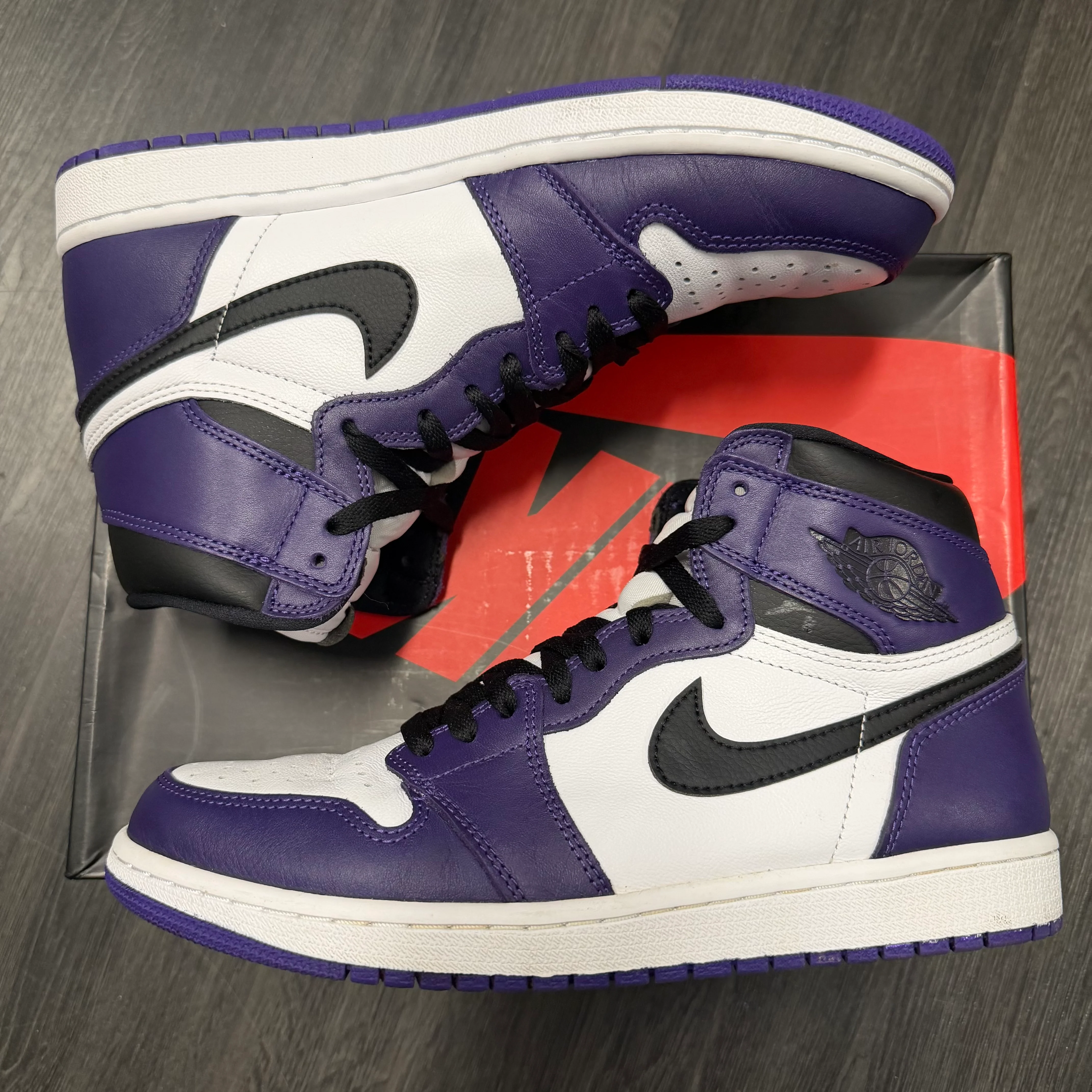 Jordan 1 Retro High Court Purple White U10 - Image 3