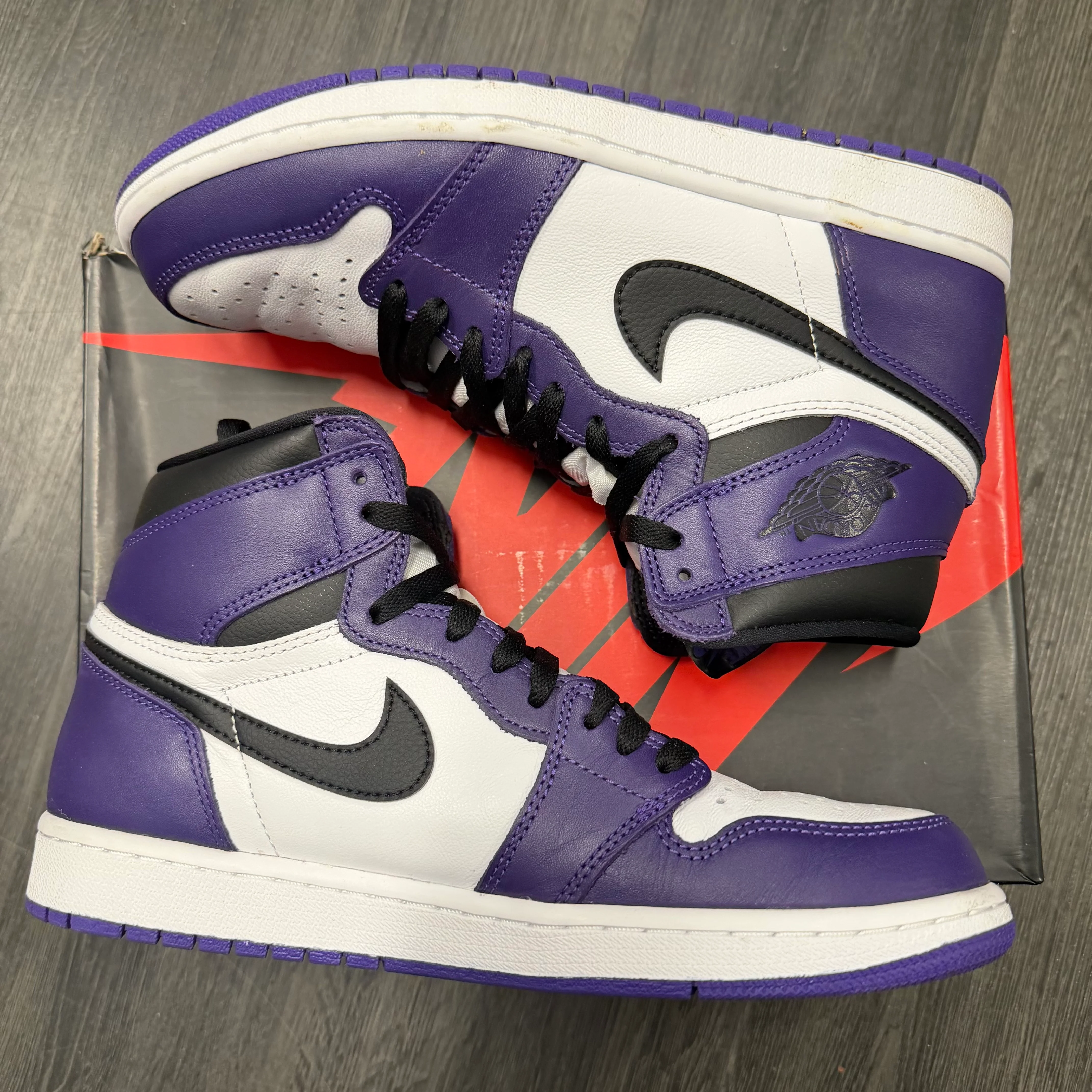 Jordan 1 Retro High Court Purple White U10 - Image 4
