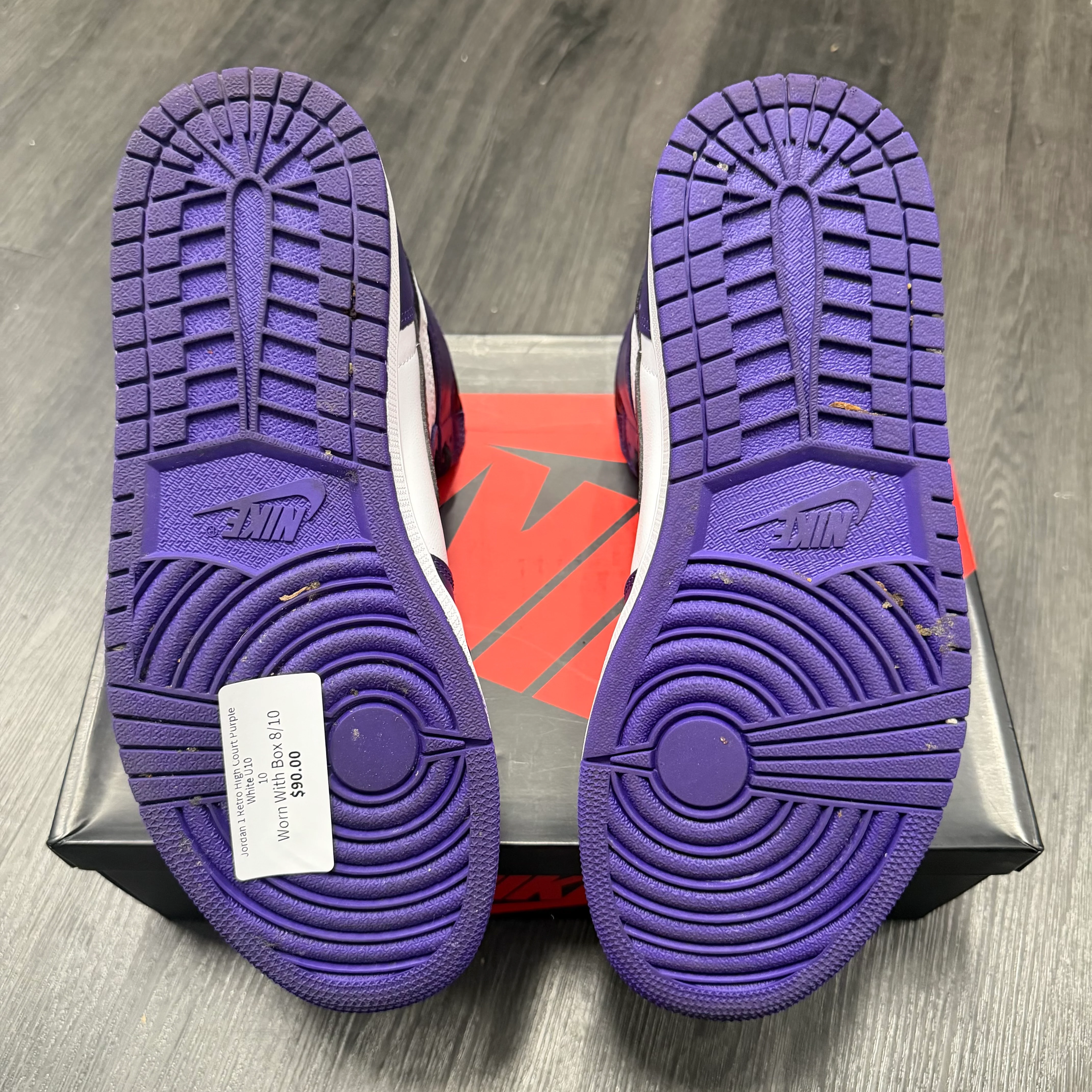 Jordan 1 Retro High Court Purple White U10 - Image 5
