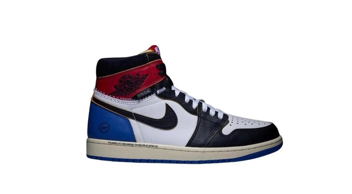 Jordan 1 Retro High OG SP Fragment x Union LA Varsity Red Sport Royal