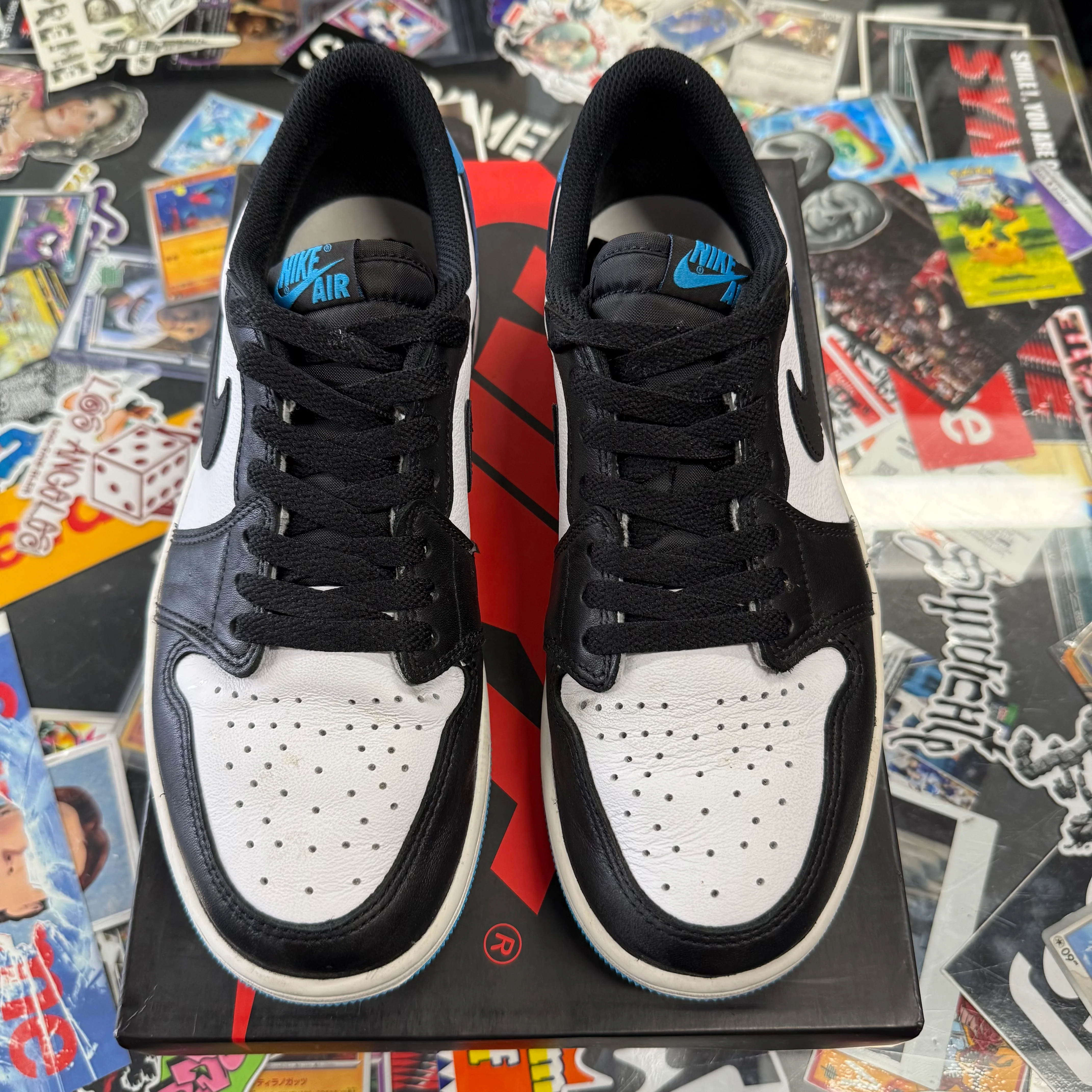 Jordan 1 Retro Low Black Dark Powder Blue U - Image 2