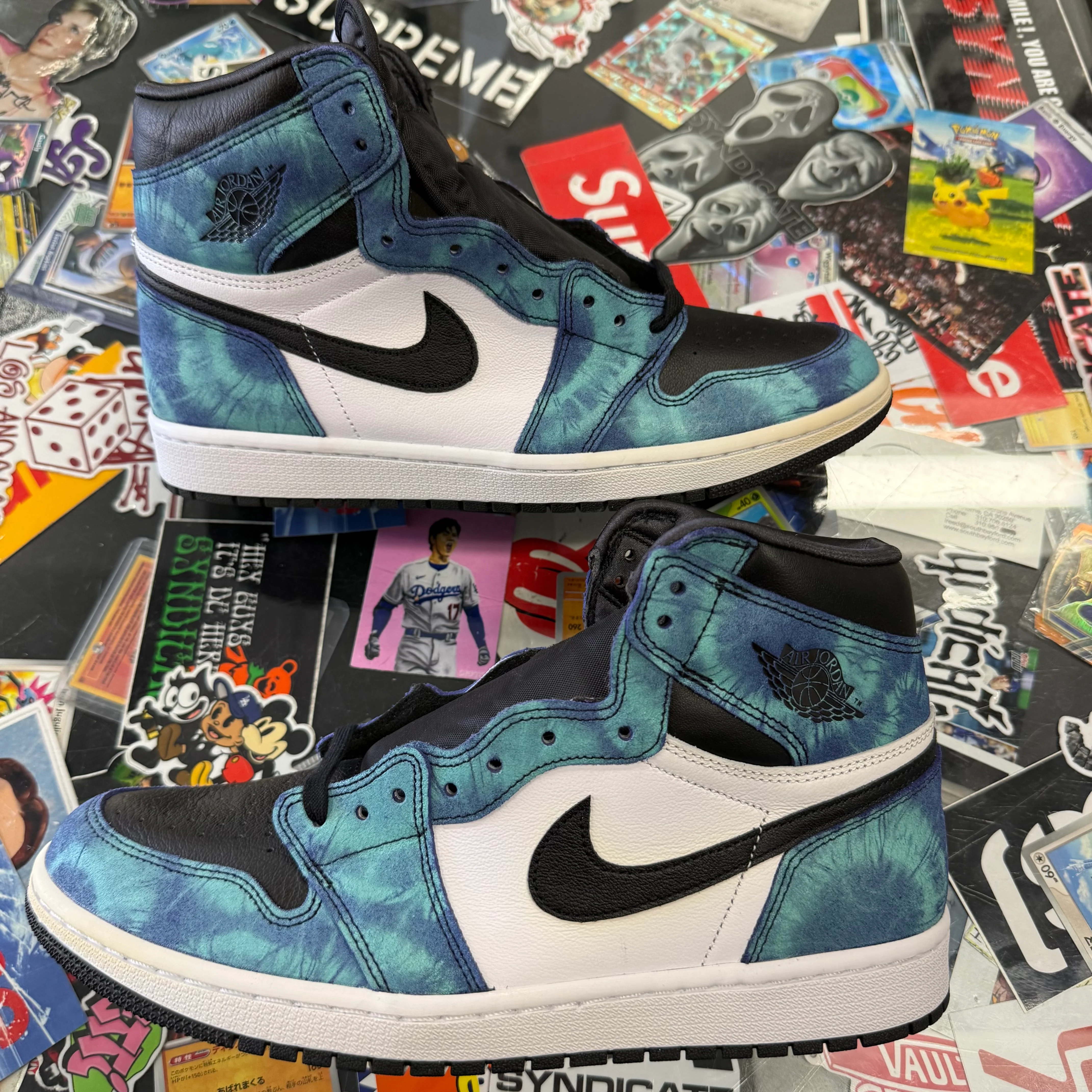 Jordan 1 Retro Tie Dye Women’s U12 - Image 4