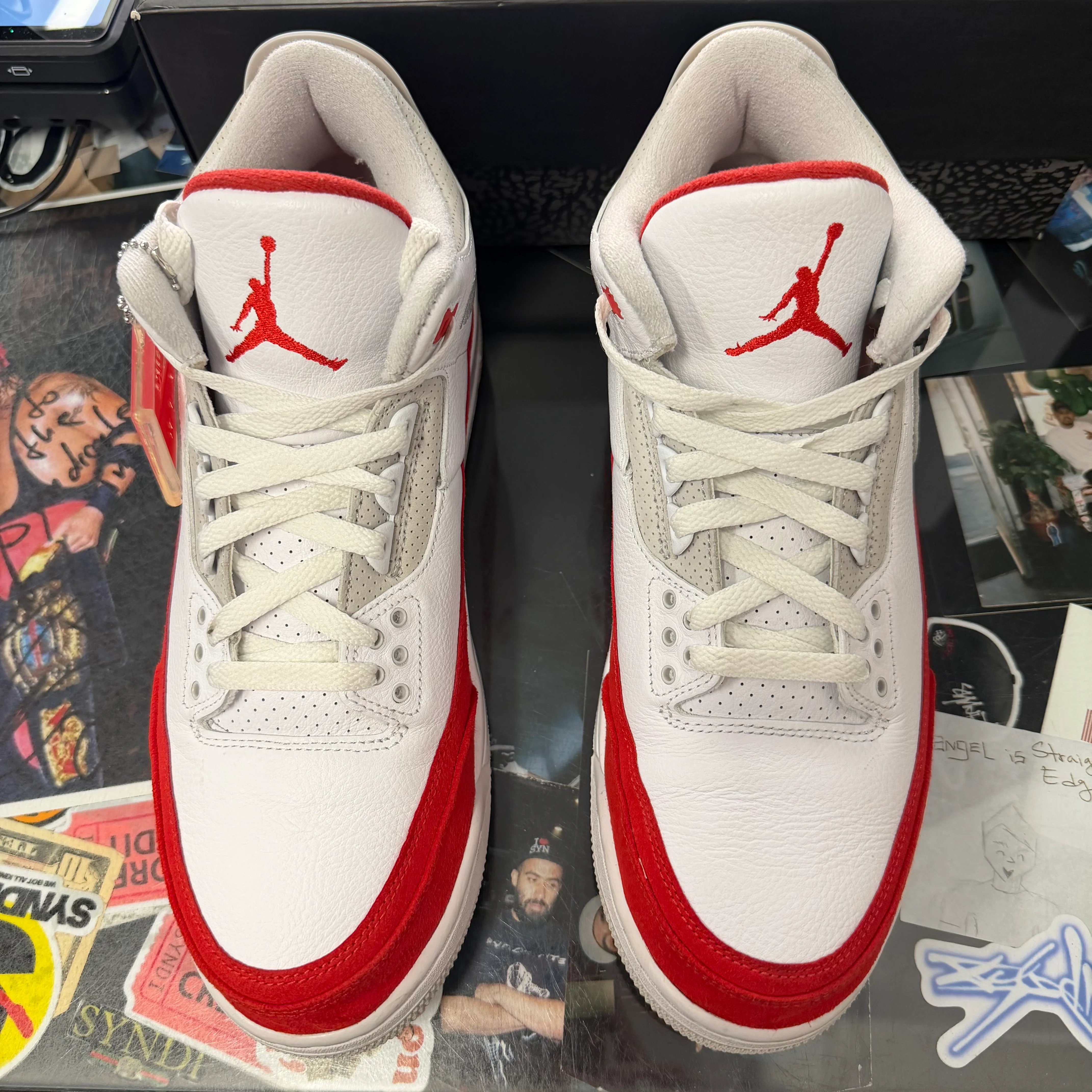 Jordan 3 Retro Tinker White University Red - Image 2