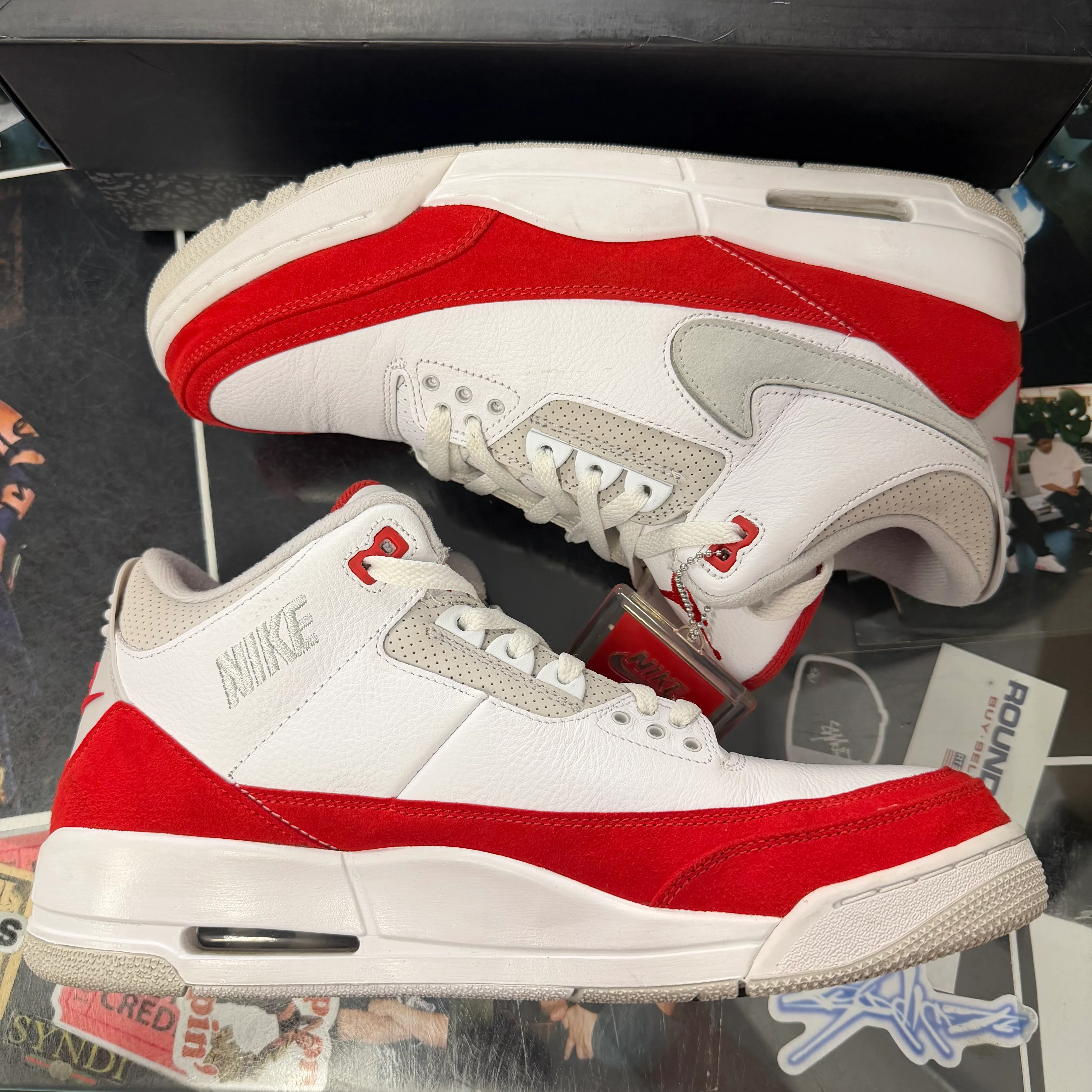 Jordan 3 Retro Tinker White University Red - Image 4