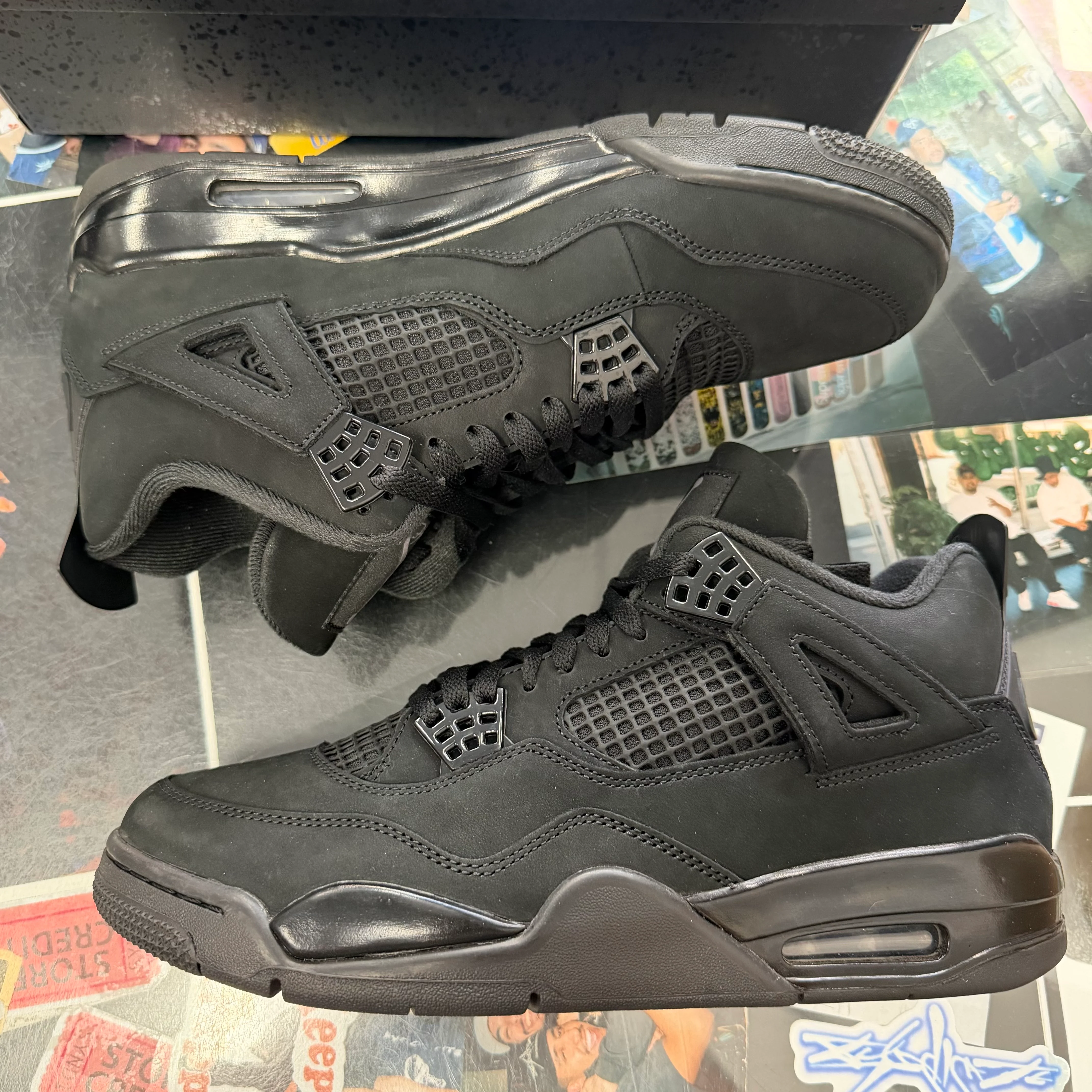 Jordan 4 Retro Black Cat 2025 U10.5 - Image 3