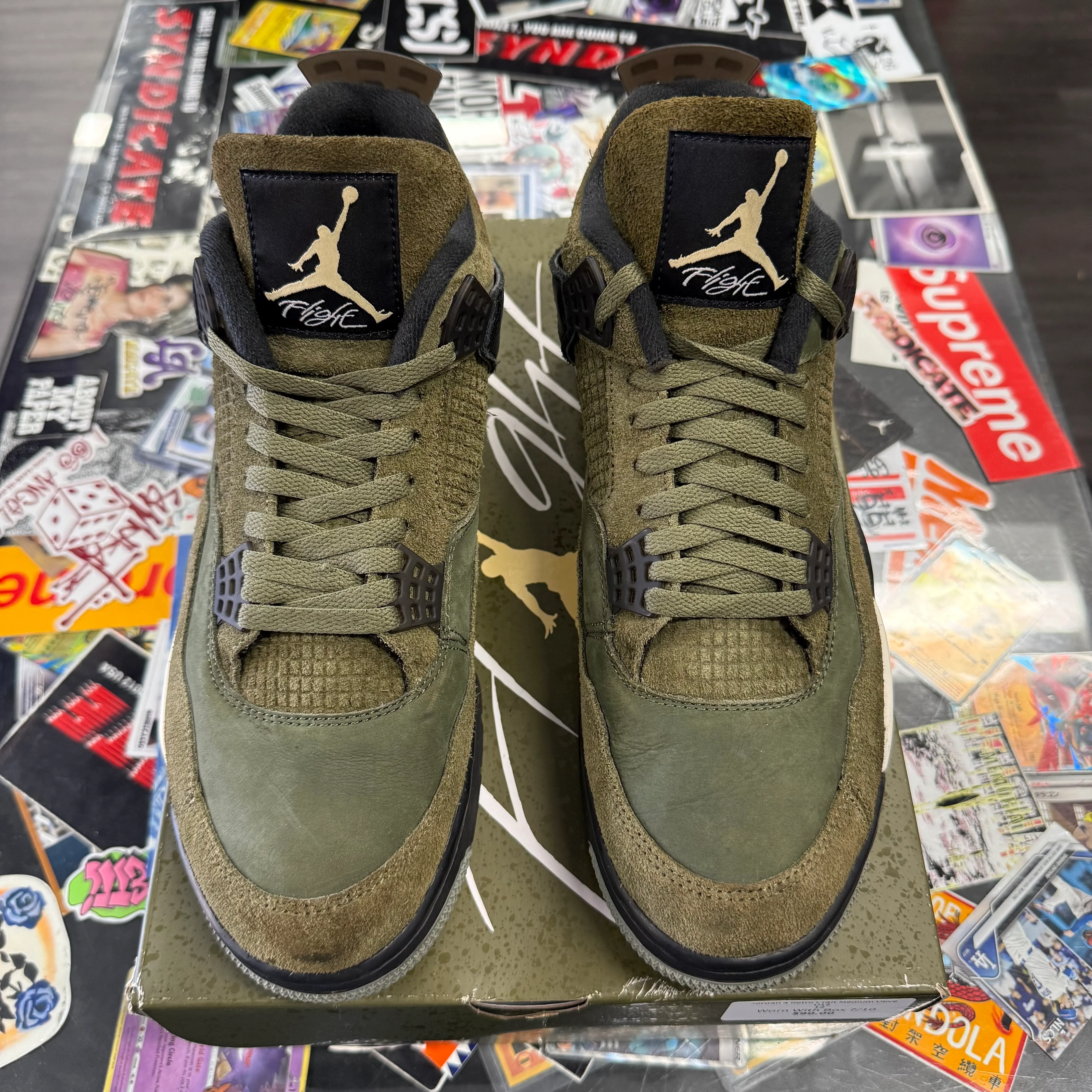 Jordan 4 Retro Craft Medium Olive U12 - Image 2