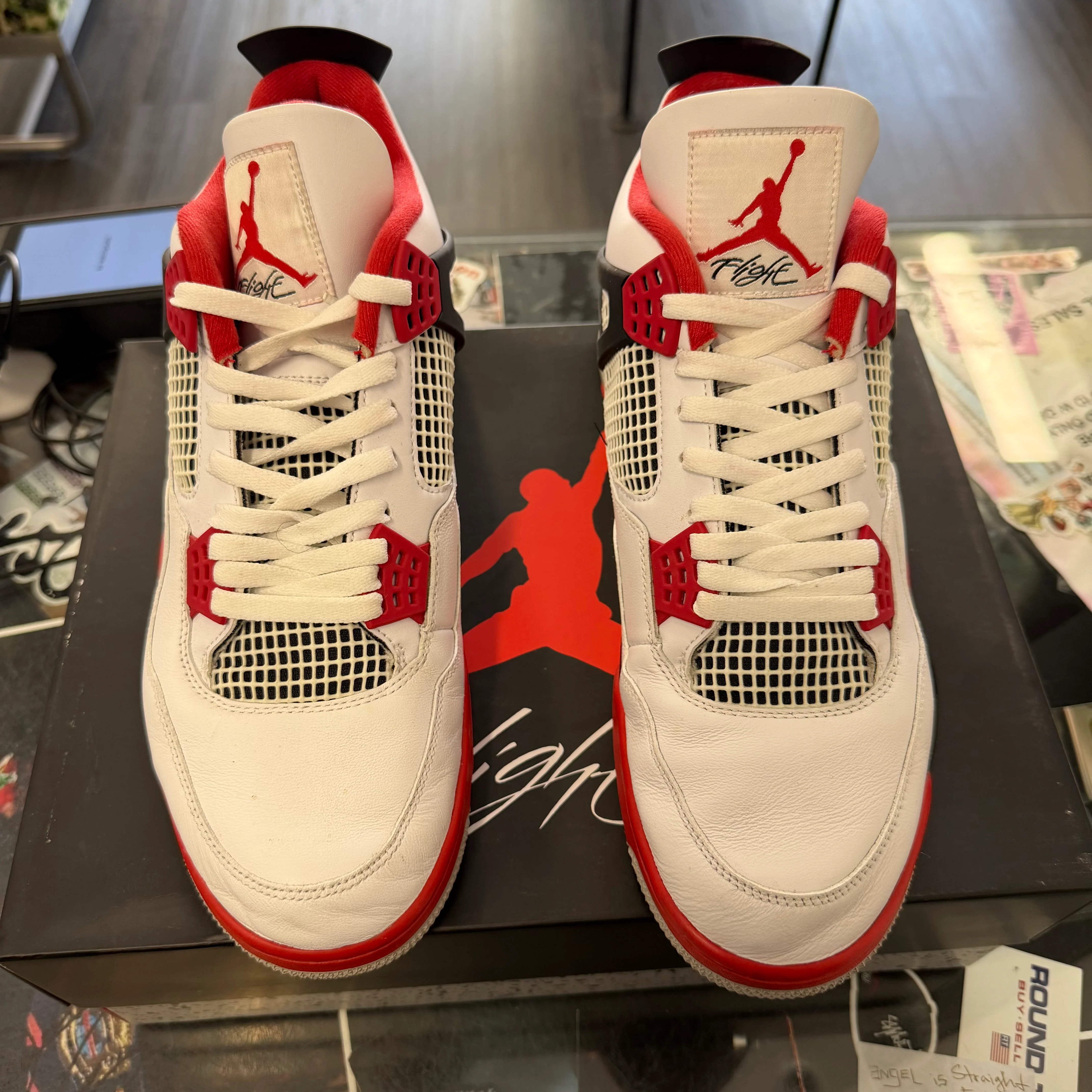 Jordan 4 Retro Fire Red 2020 U13 - Image 2