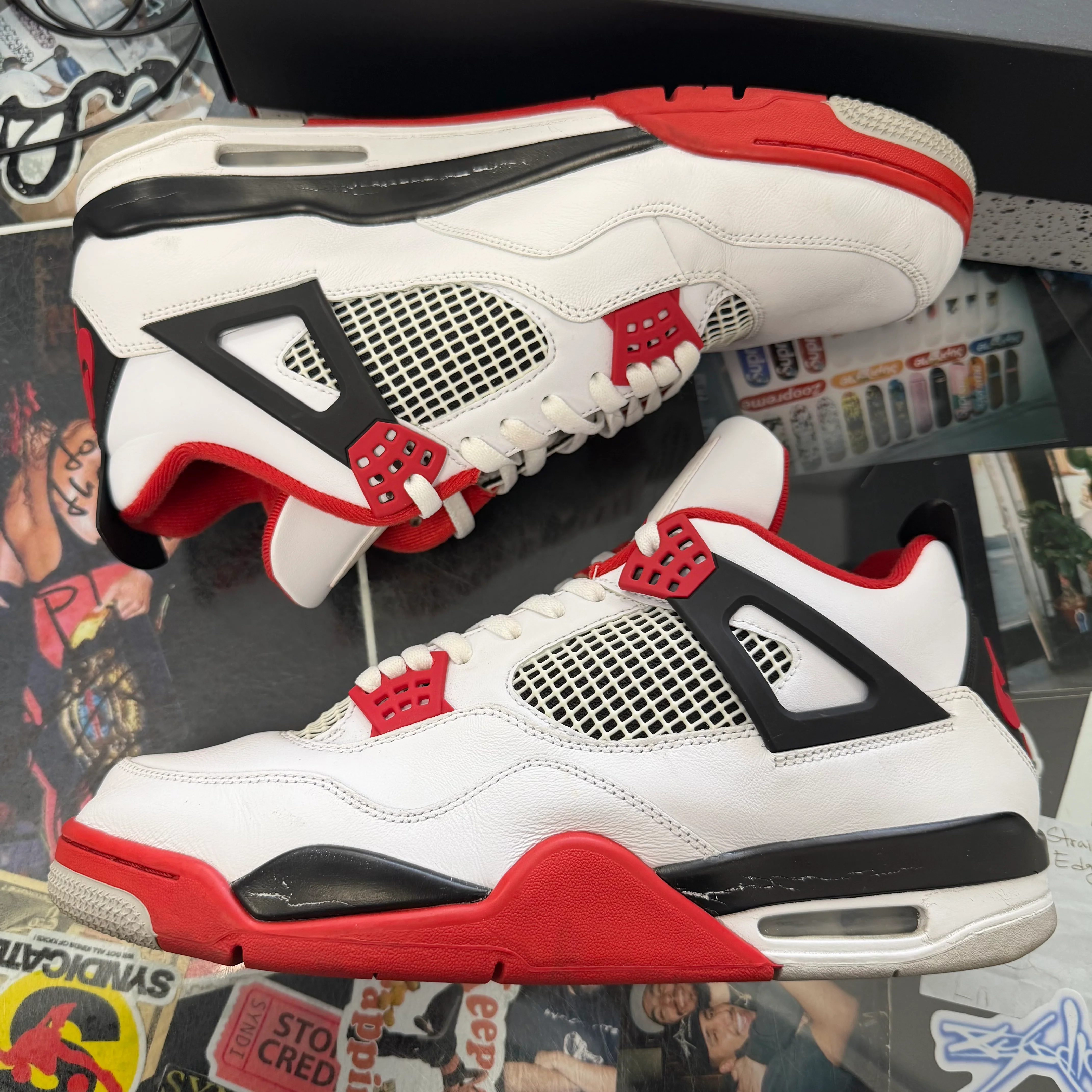 Jordan 4 Retro Fire Red 2020 U13 - Image 3