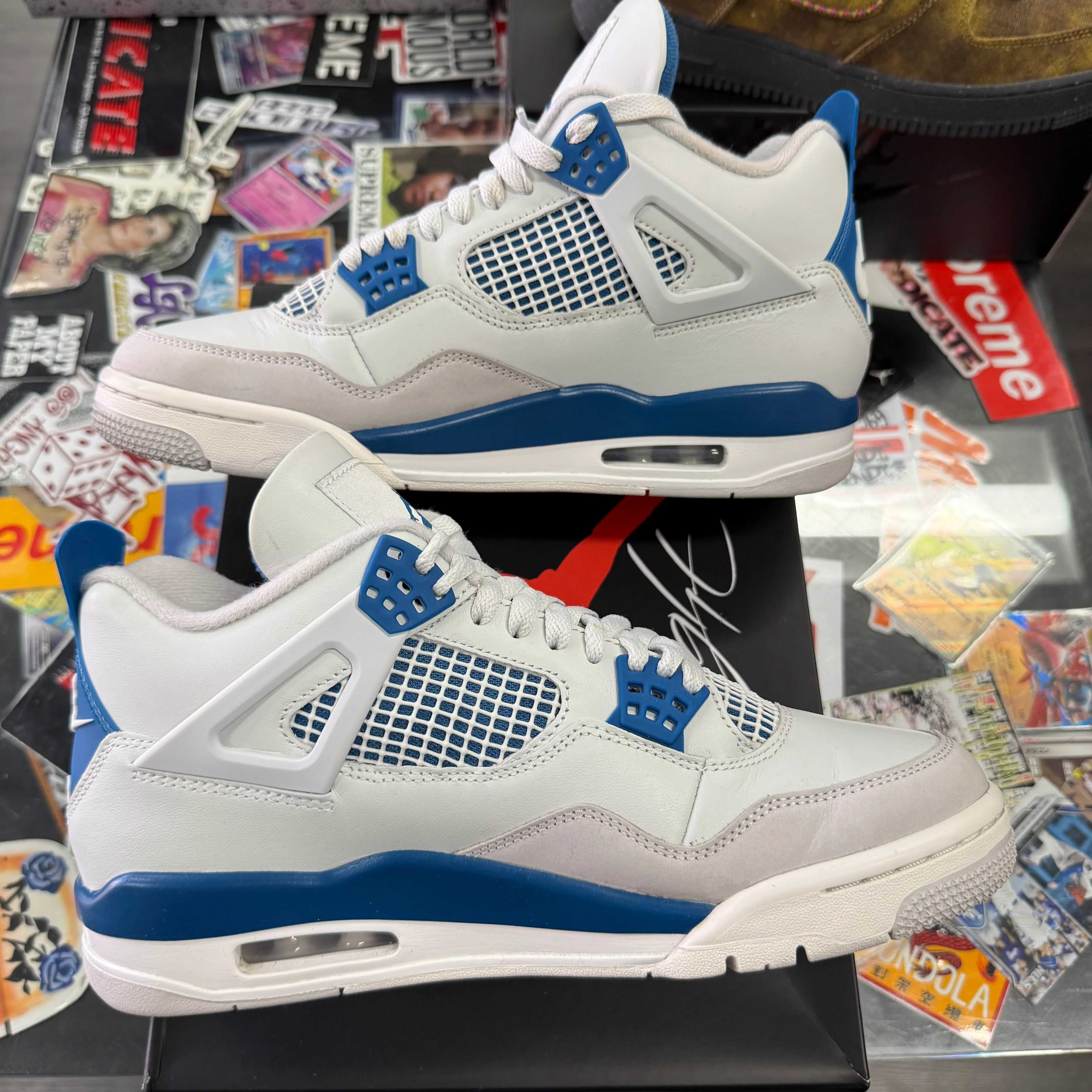 Jordan 4 Retro Military Blue (2024) U9 - Image 5