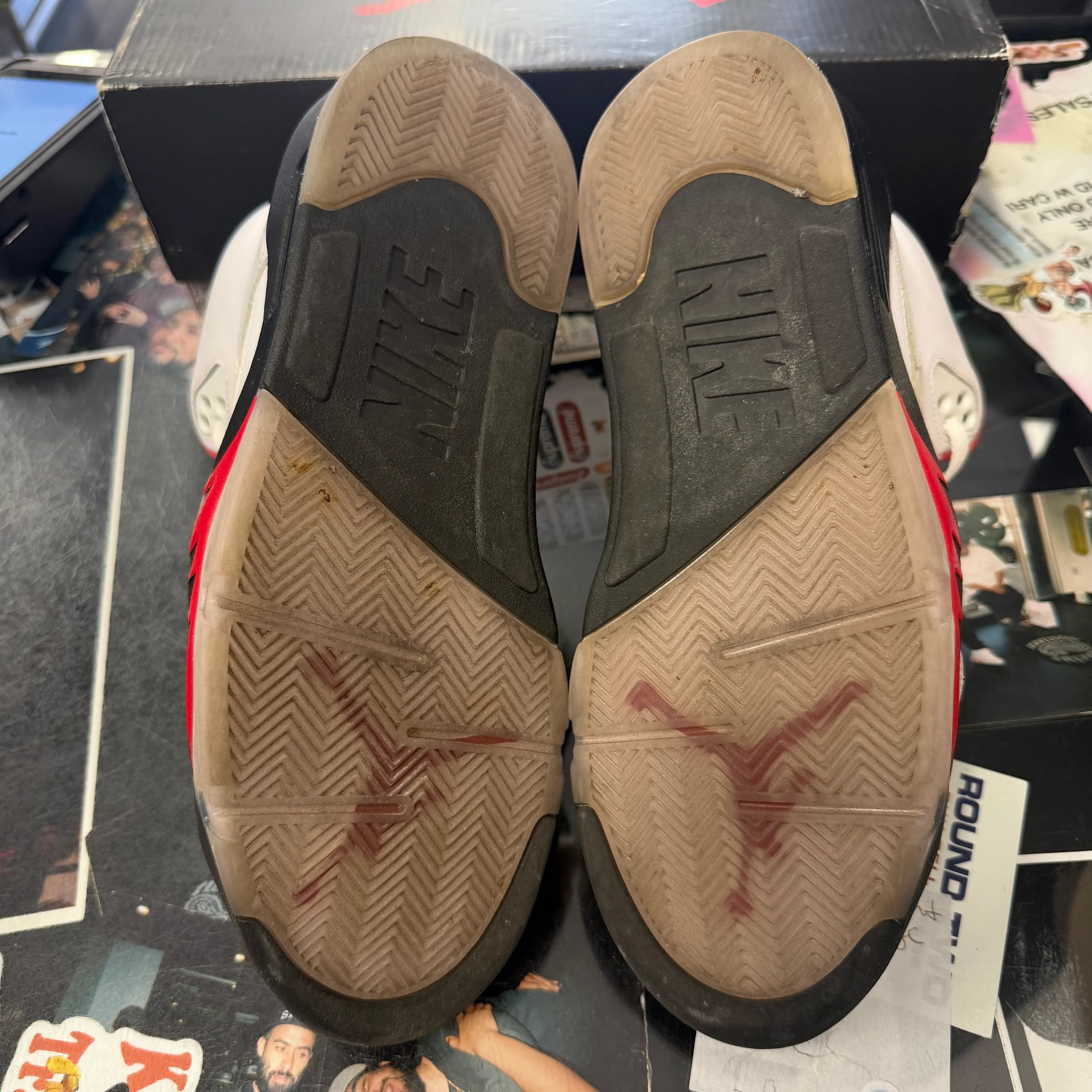 Jordan 5 Retro Fire Red Silver Tongue U9 - Image 5