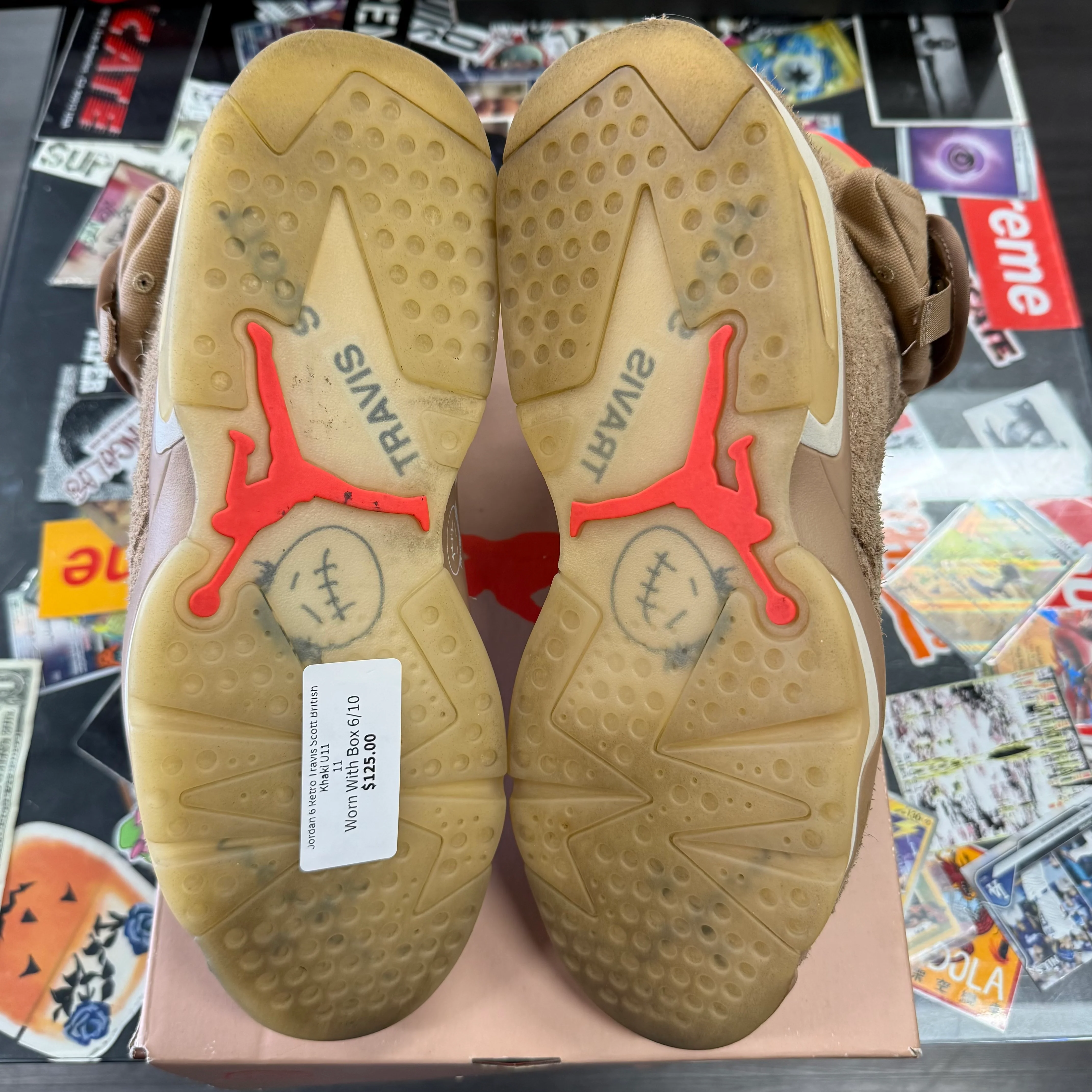 Jordan 6 Retro Travis Scott British Khaki U11 - Image 3