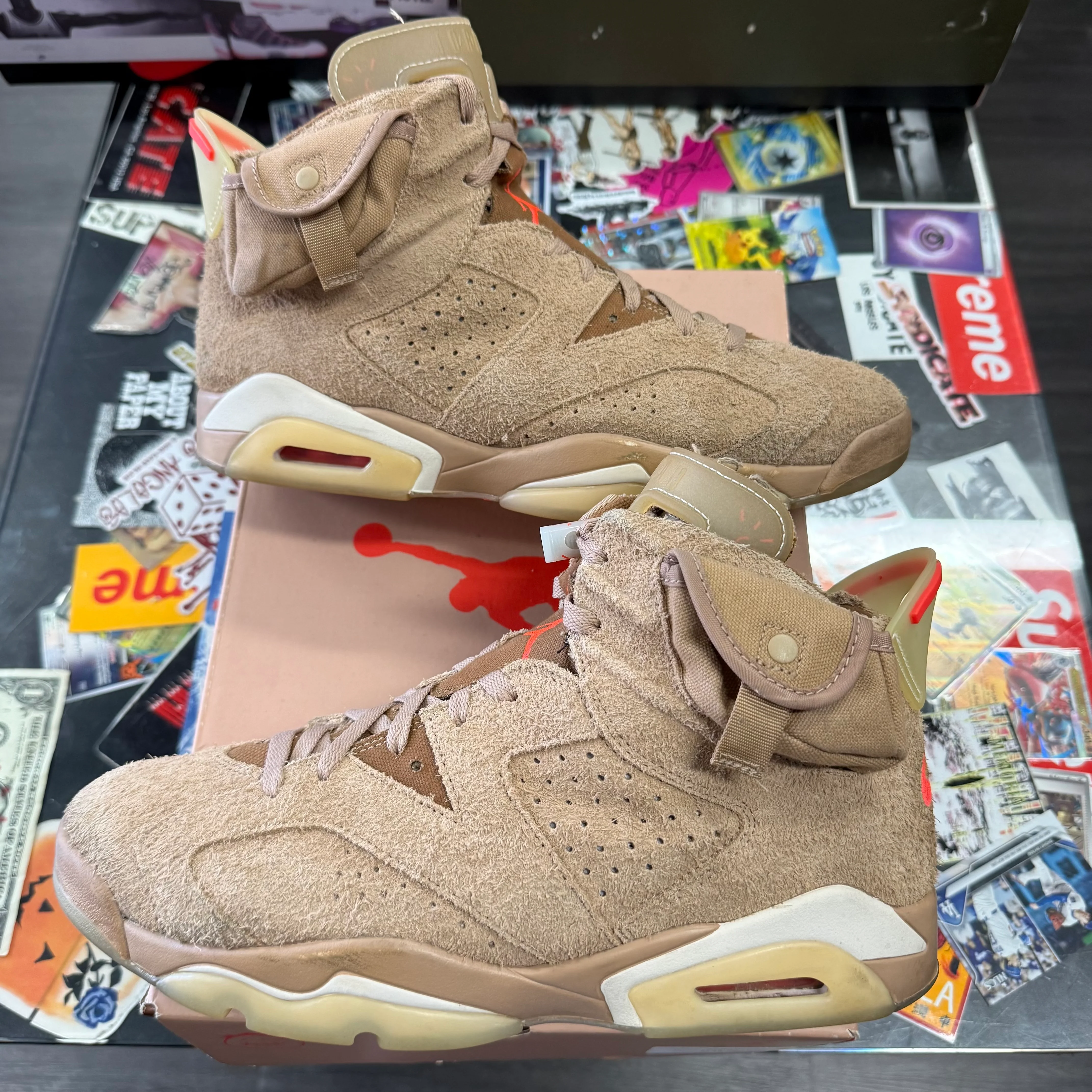 Jordan 6 Retro Travis Scott British Khaki U11 - Image 4