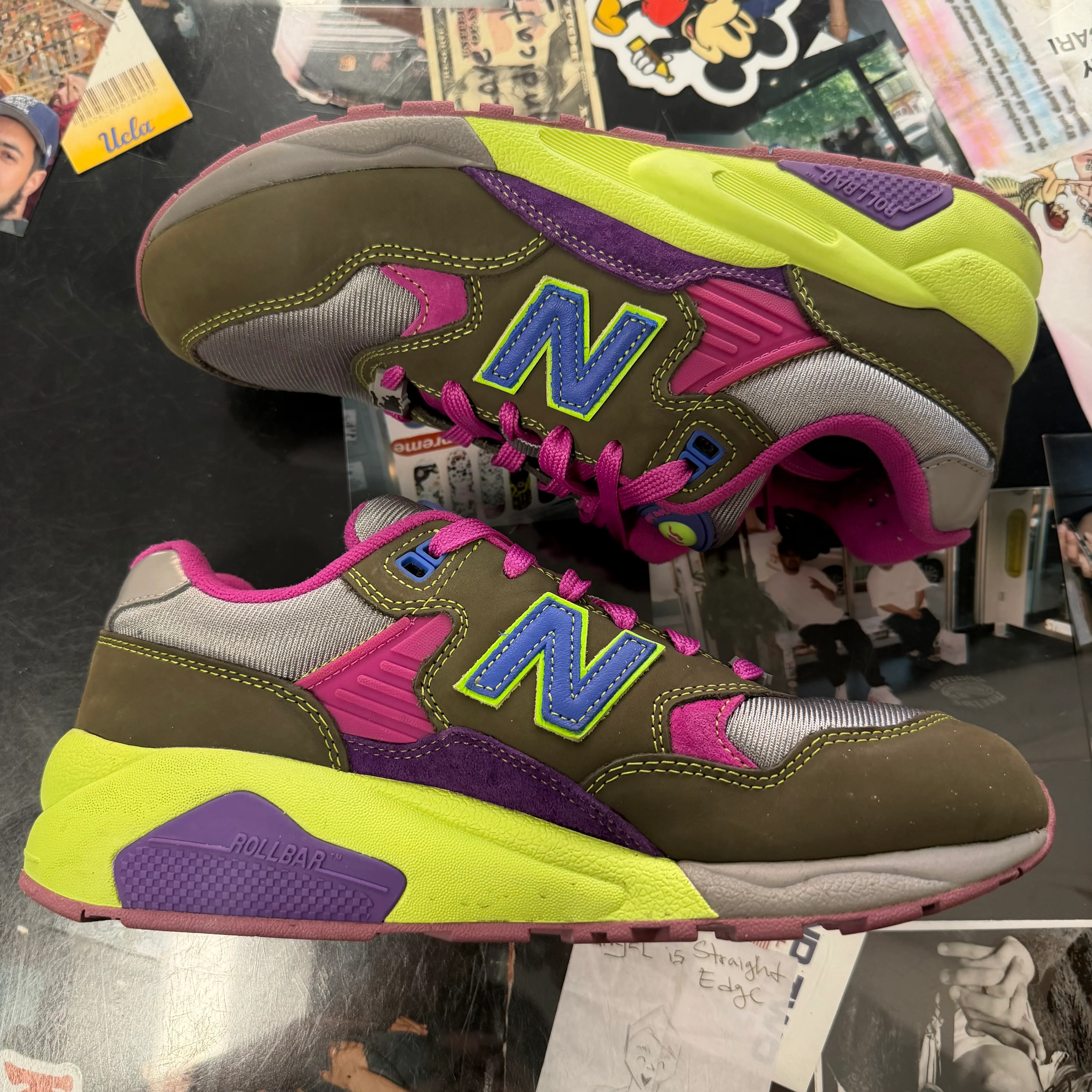 New Balance 580 Stray Rats Khaki Purple - Image 4