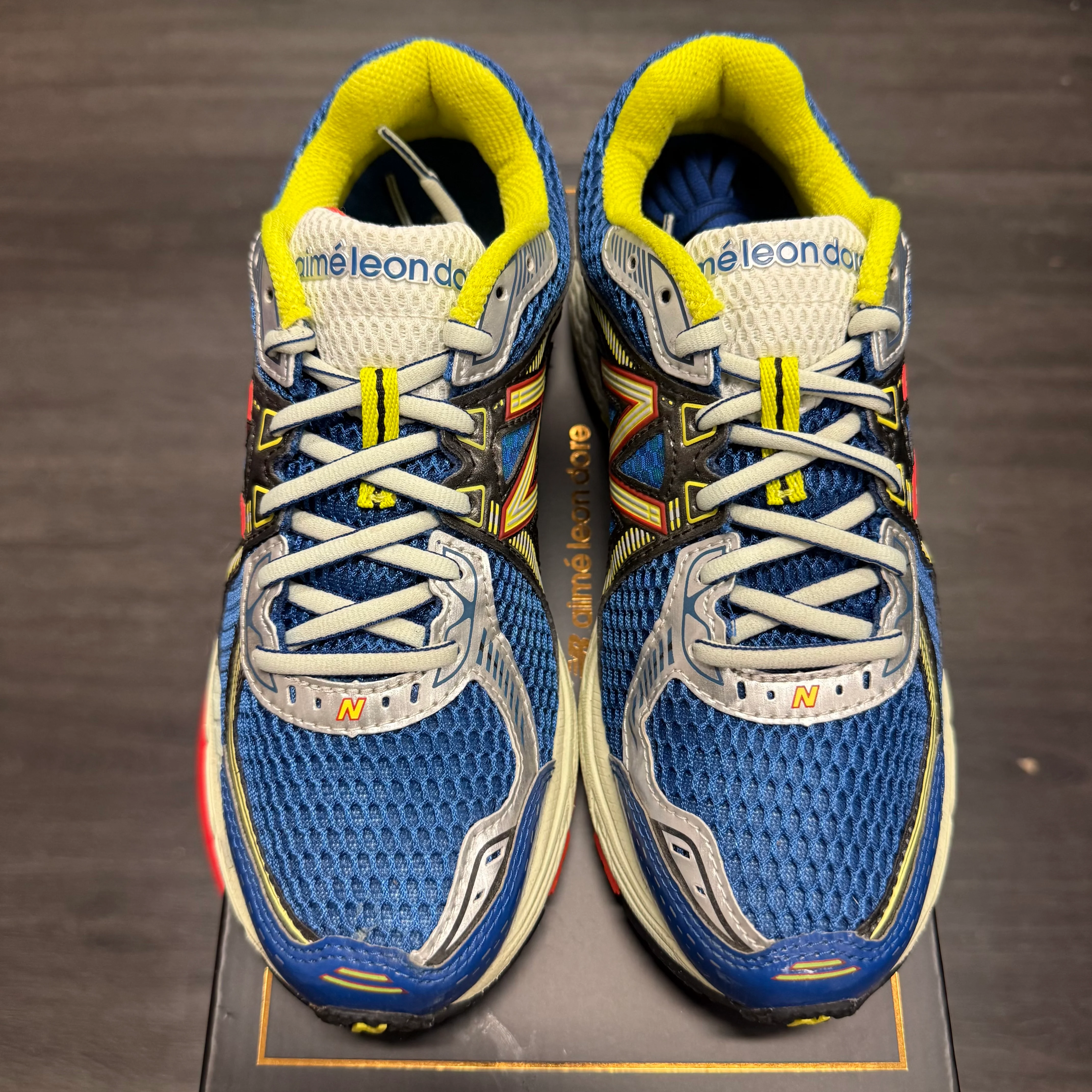 New Balance 860v2 Aimé Leon Dore Blue Yellow - Image 2