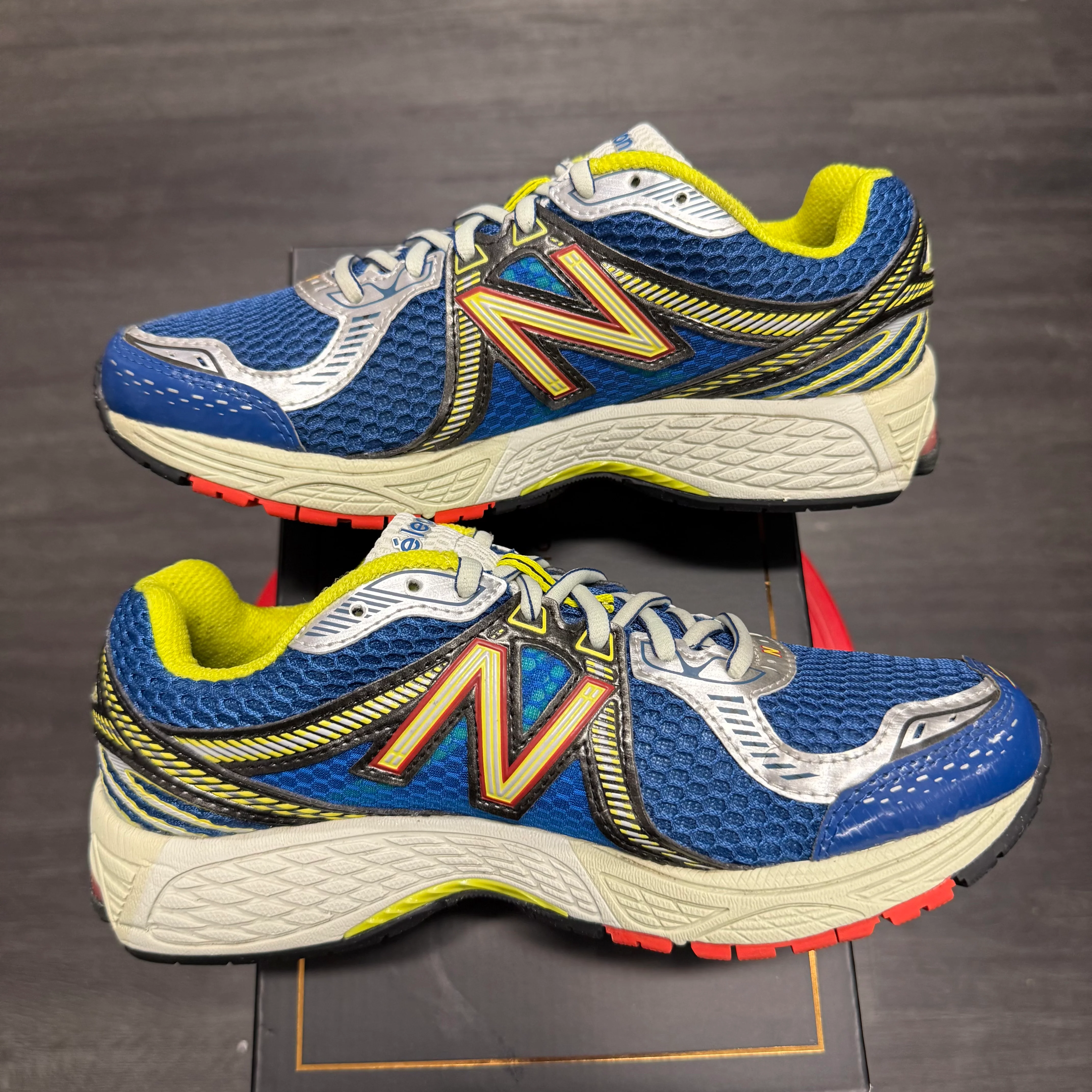 New Balance 860v2 Aimé Leon Dore Blue Yellow - Image 5