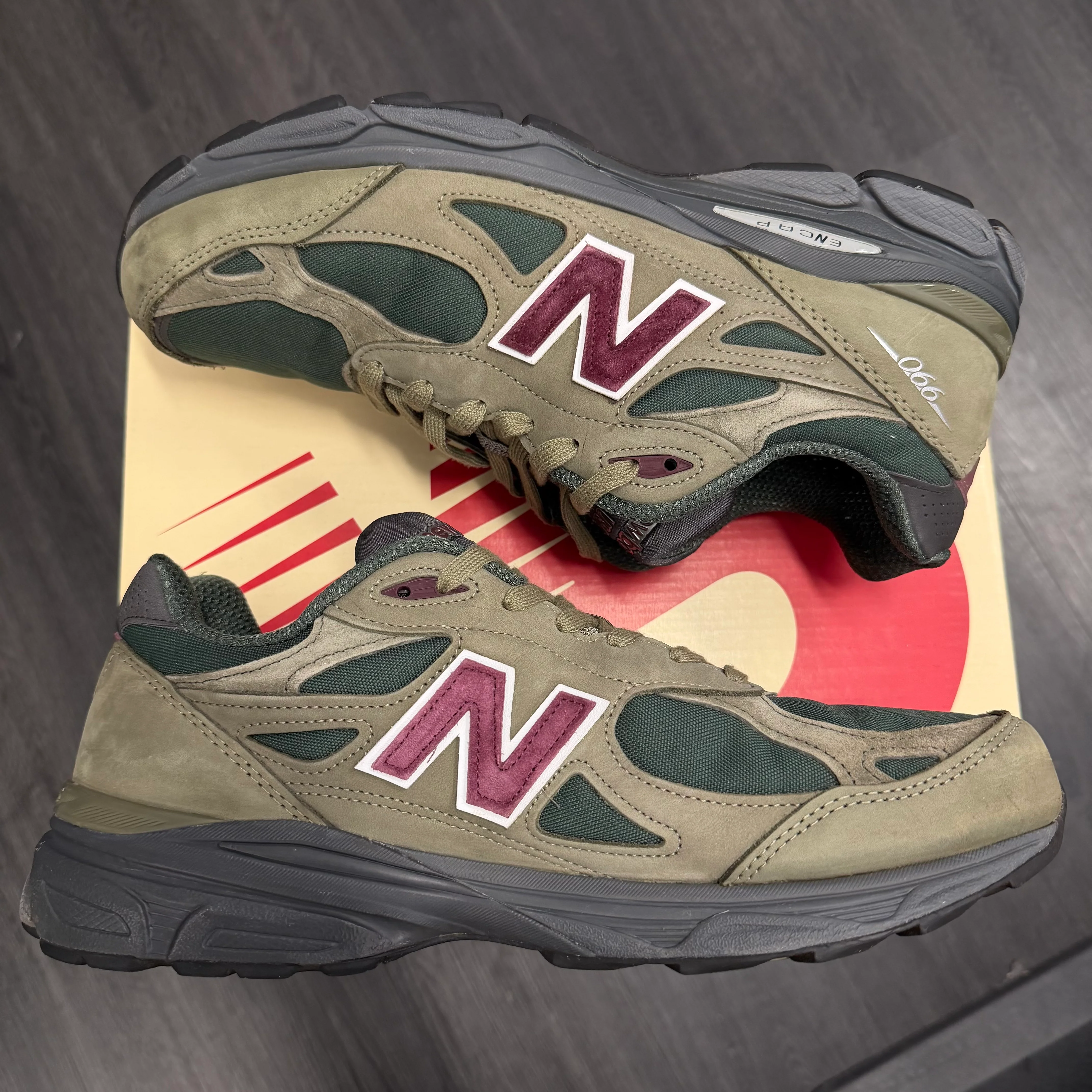 New Balance 990v3 MiUSA Teddy Santis Green Purple - Image 4