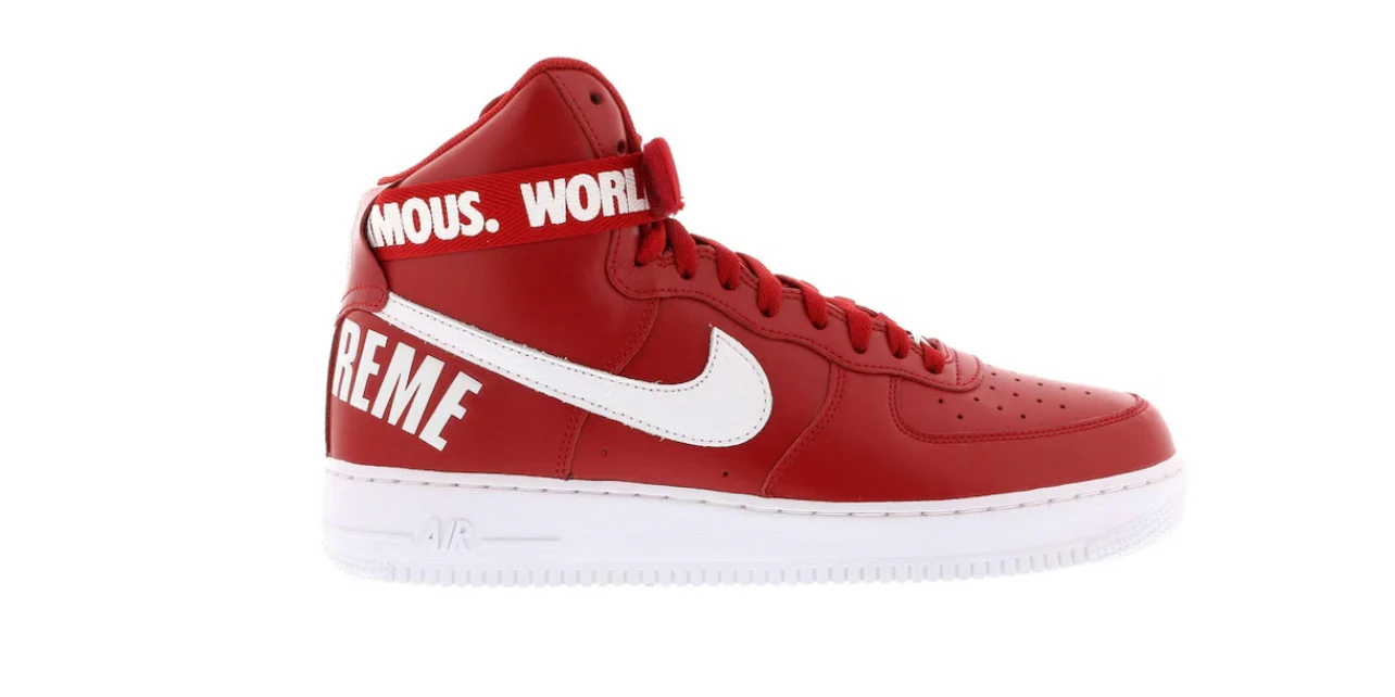 Nike Air Force 1 High Supreme World Famous Red