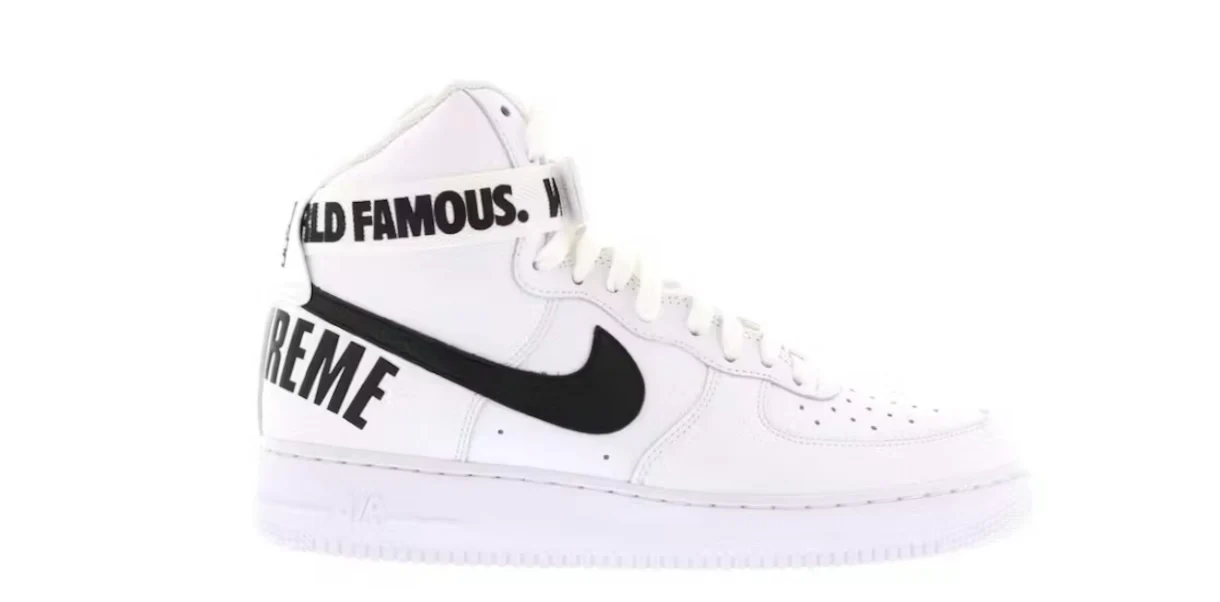 Nike Air Force 1 High Supreme World Famous White