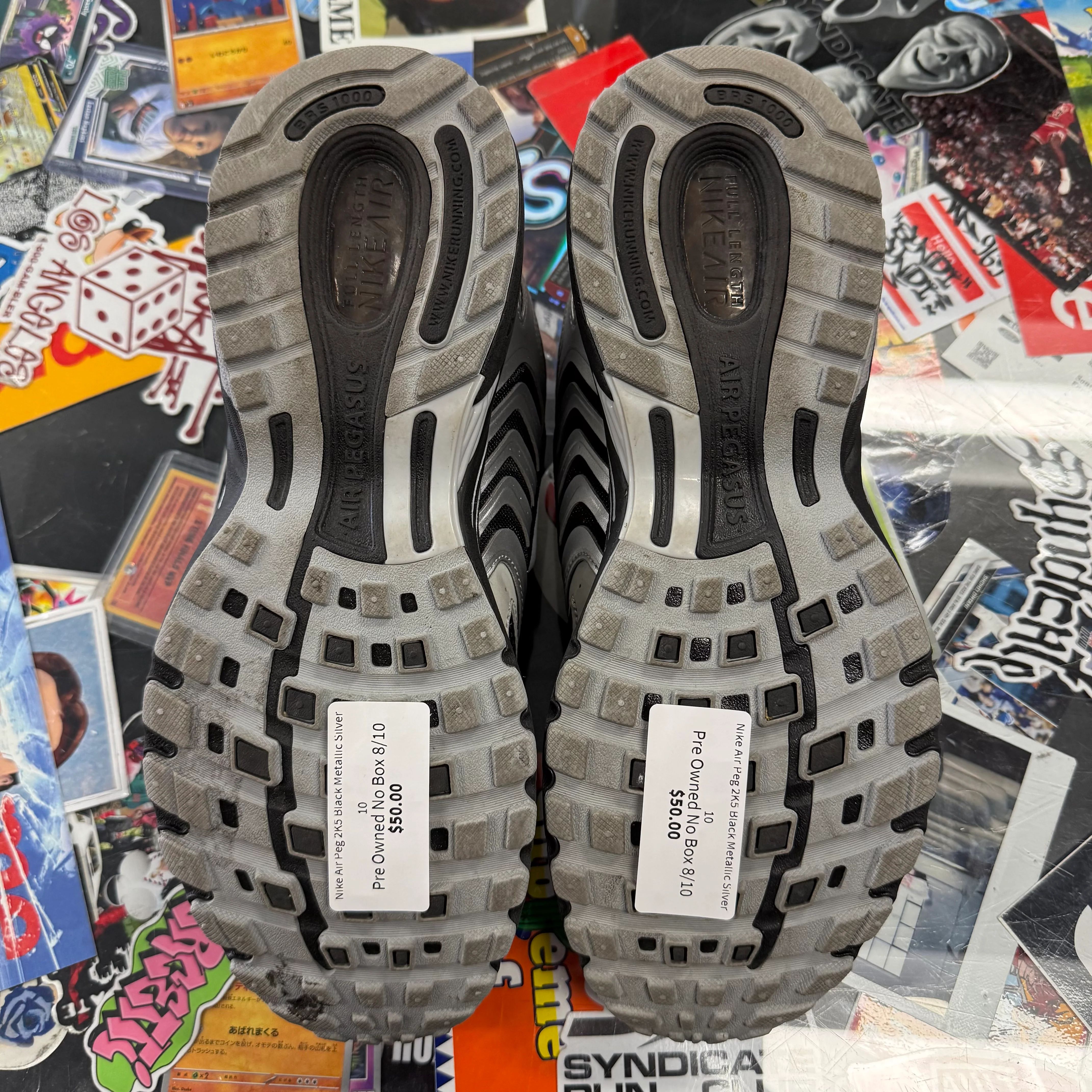 Nike Air Peg 2K5 Black Metallic Silver - Image 3
