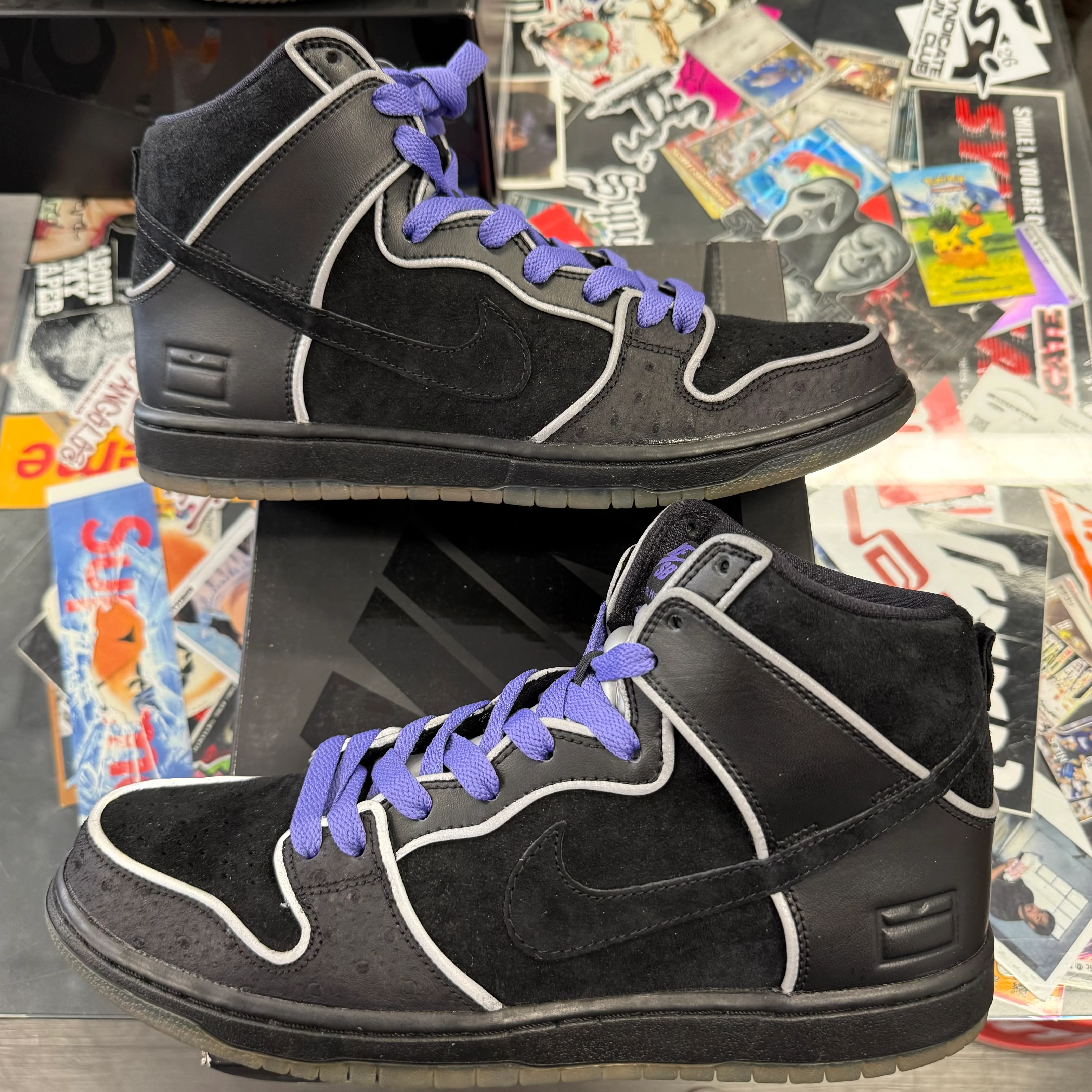 Nike SB Dunk High Black Purple Box - Image 4