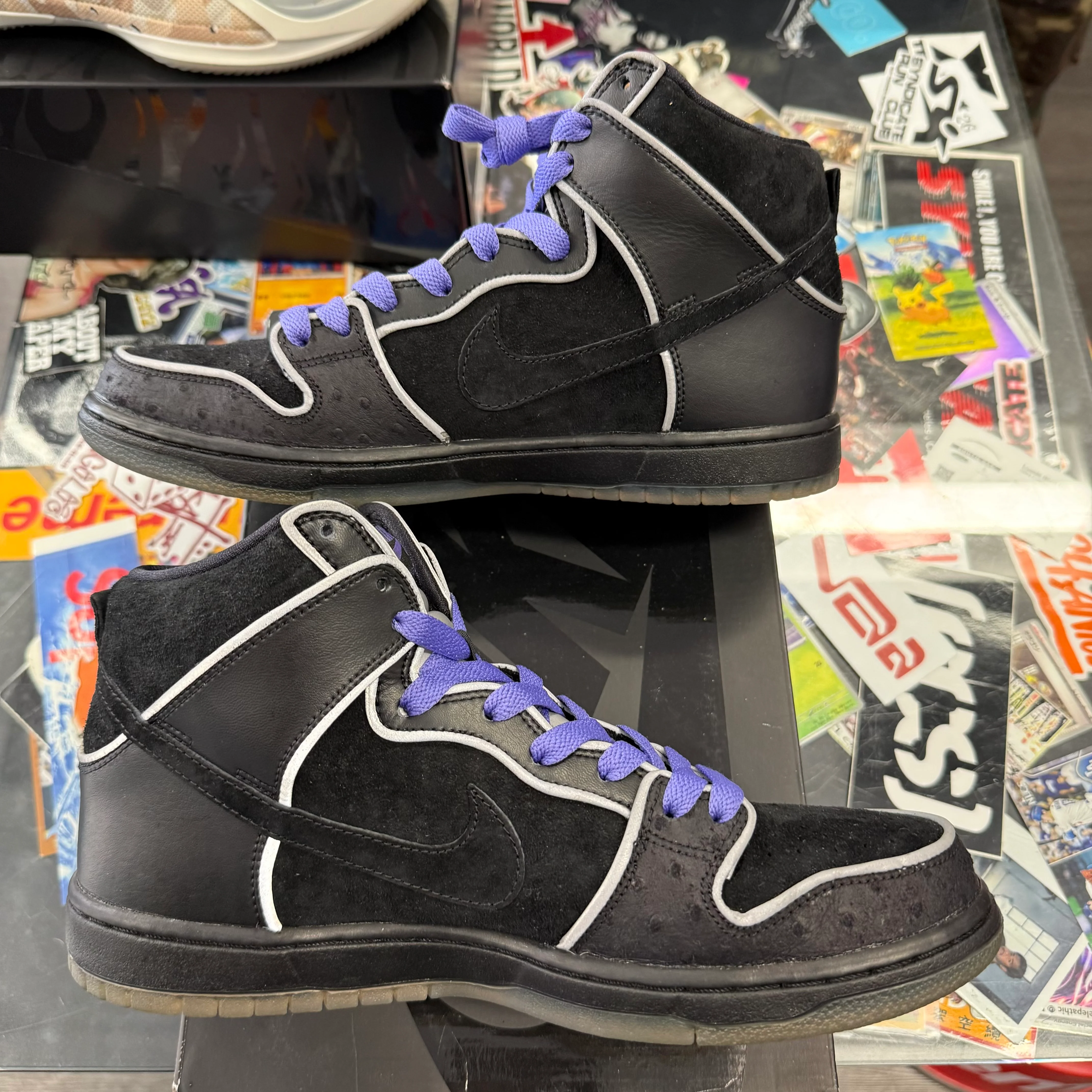 Nike SB Dunk High Black Purple Box - Image 5