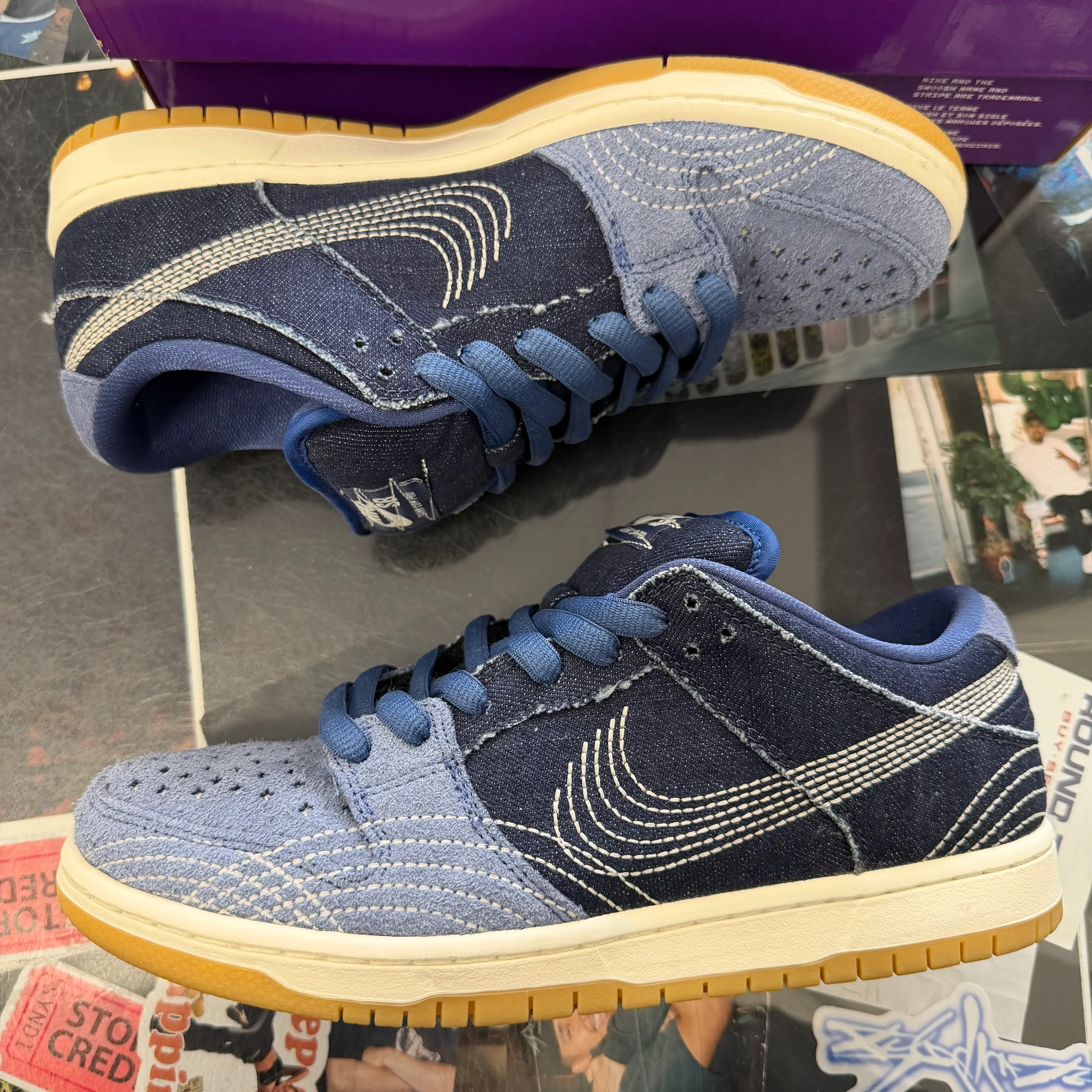 Nike SB Dunk Low Denim Sashiko - Image 3