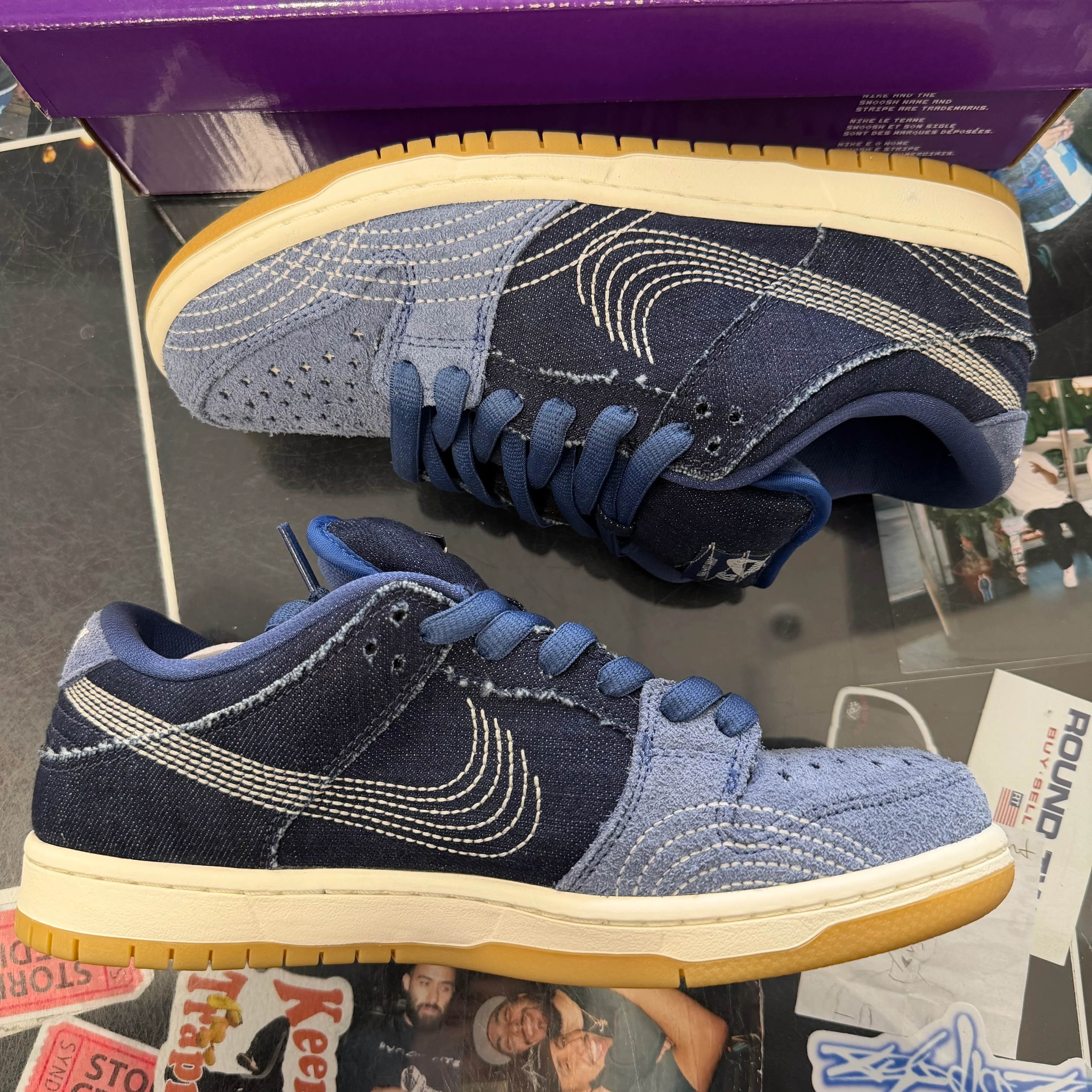 Nike SB Dunk Low Denim Sashiko - Image 4