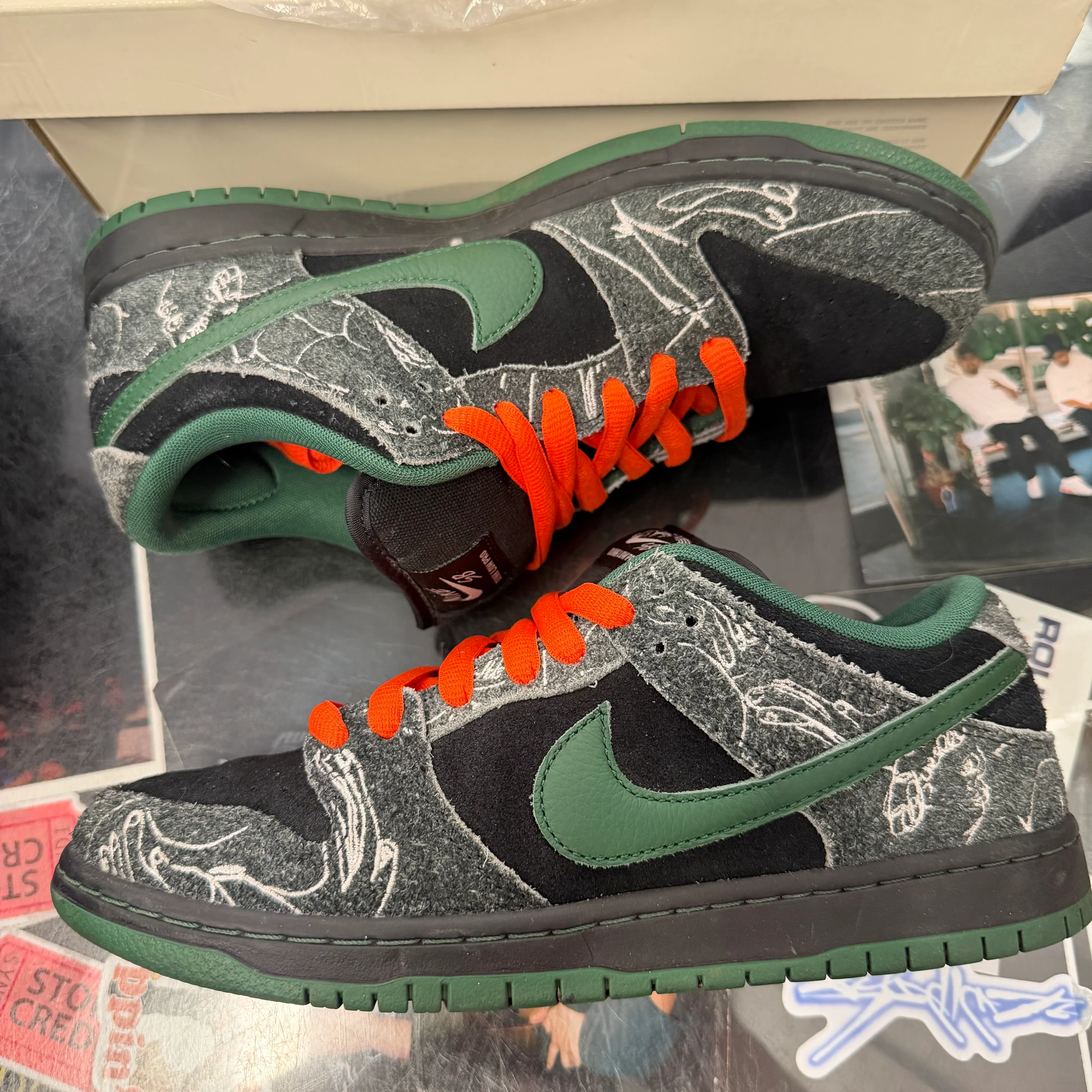 Nike Sb Dunk Low There Skateboards U8.5 - Image 3