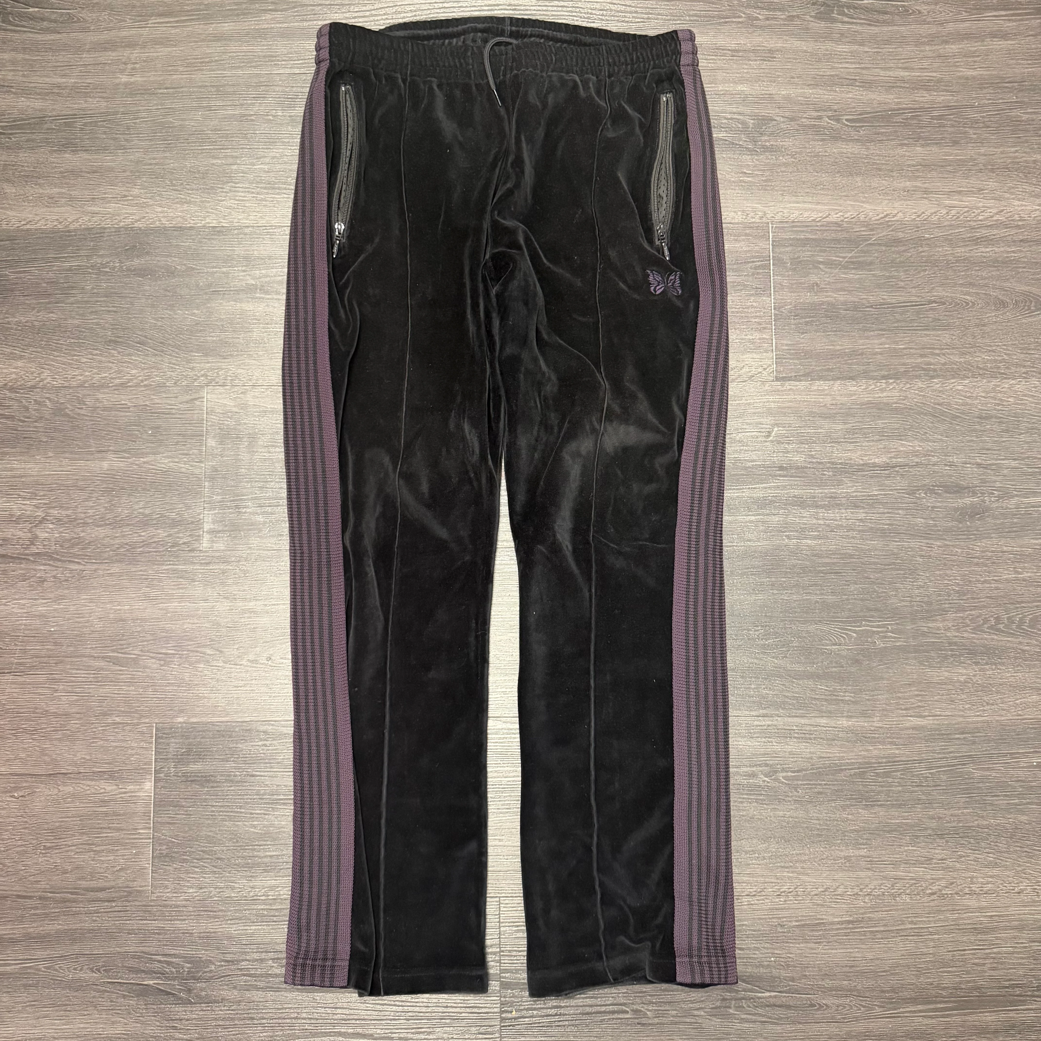 Needles Black Purple Pants