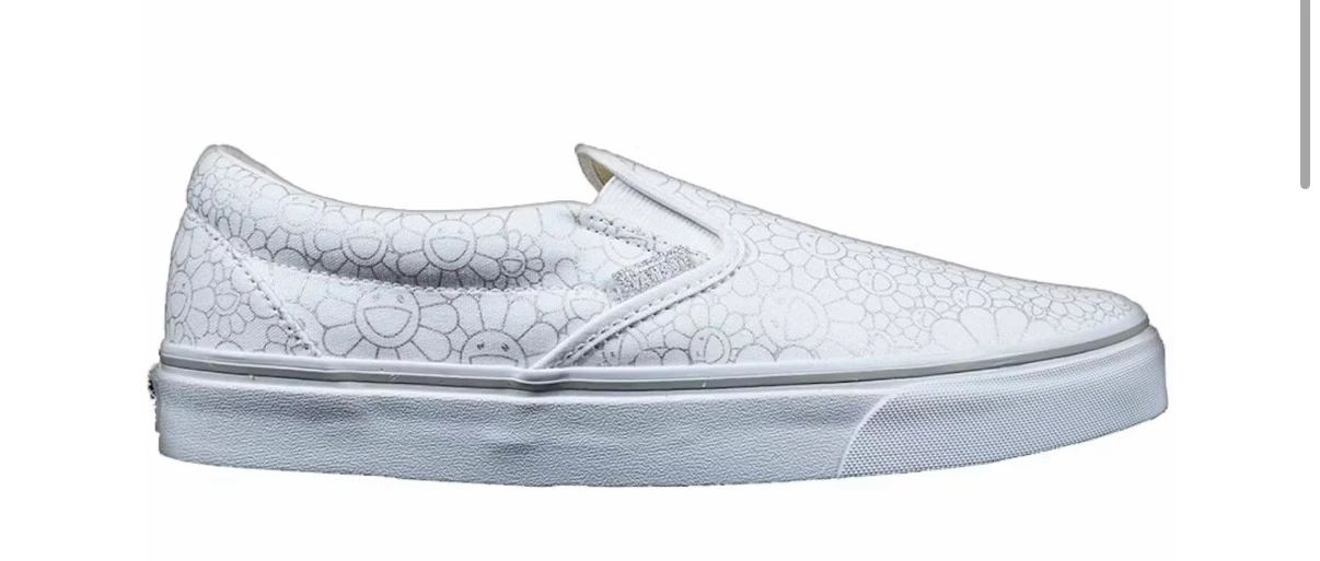 Vans Slip On LX Murakami Silver Flower
